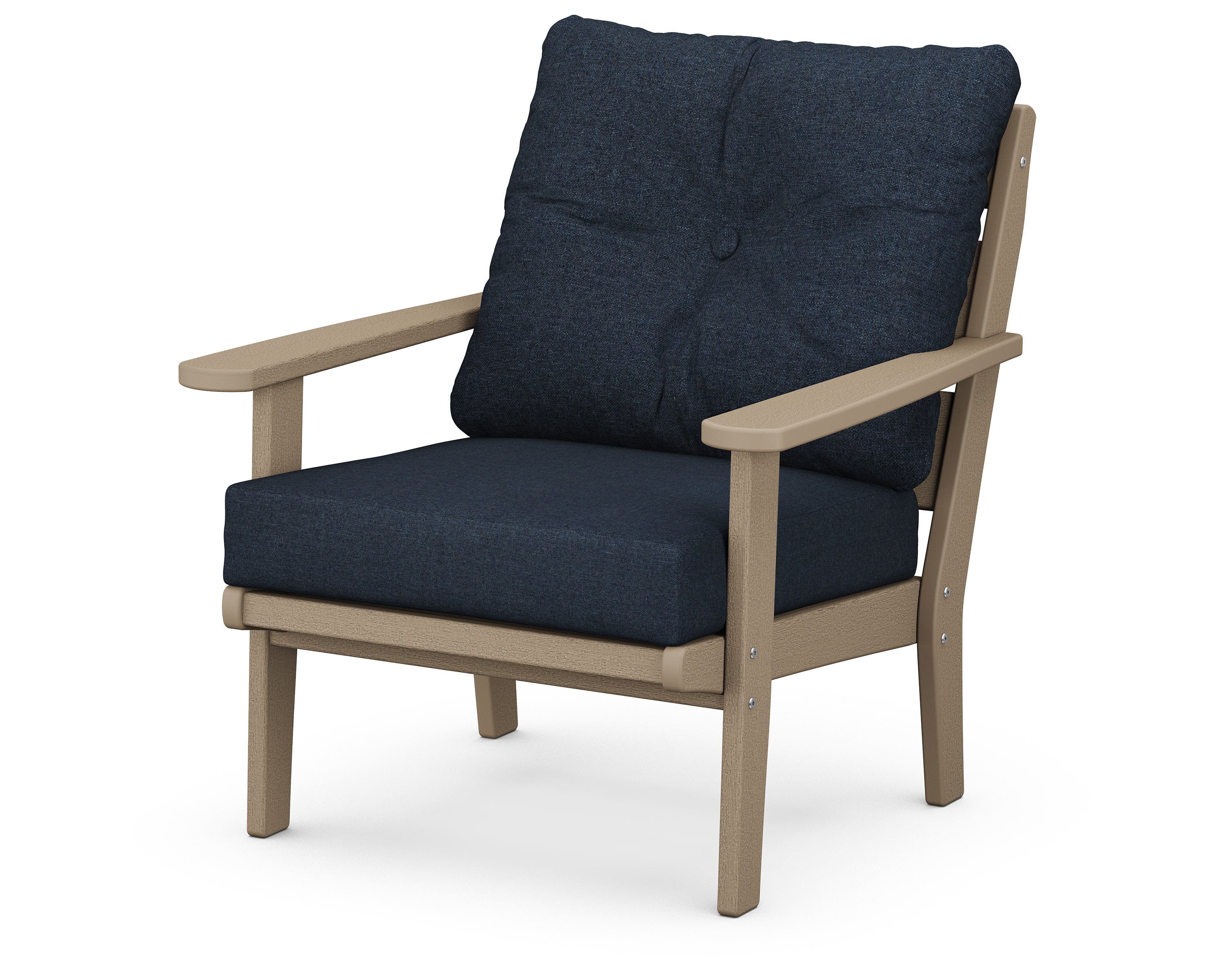Lakeside Deep Seating Chair in Vintage Sahara / Marine Indigo