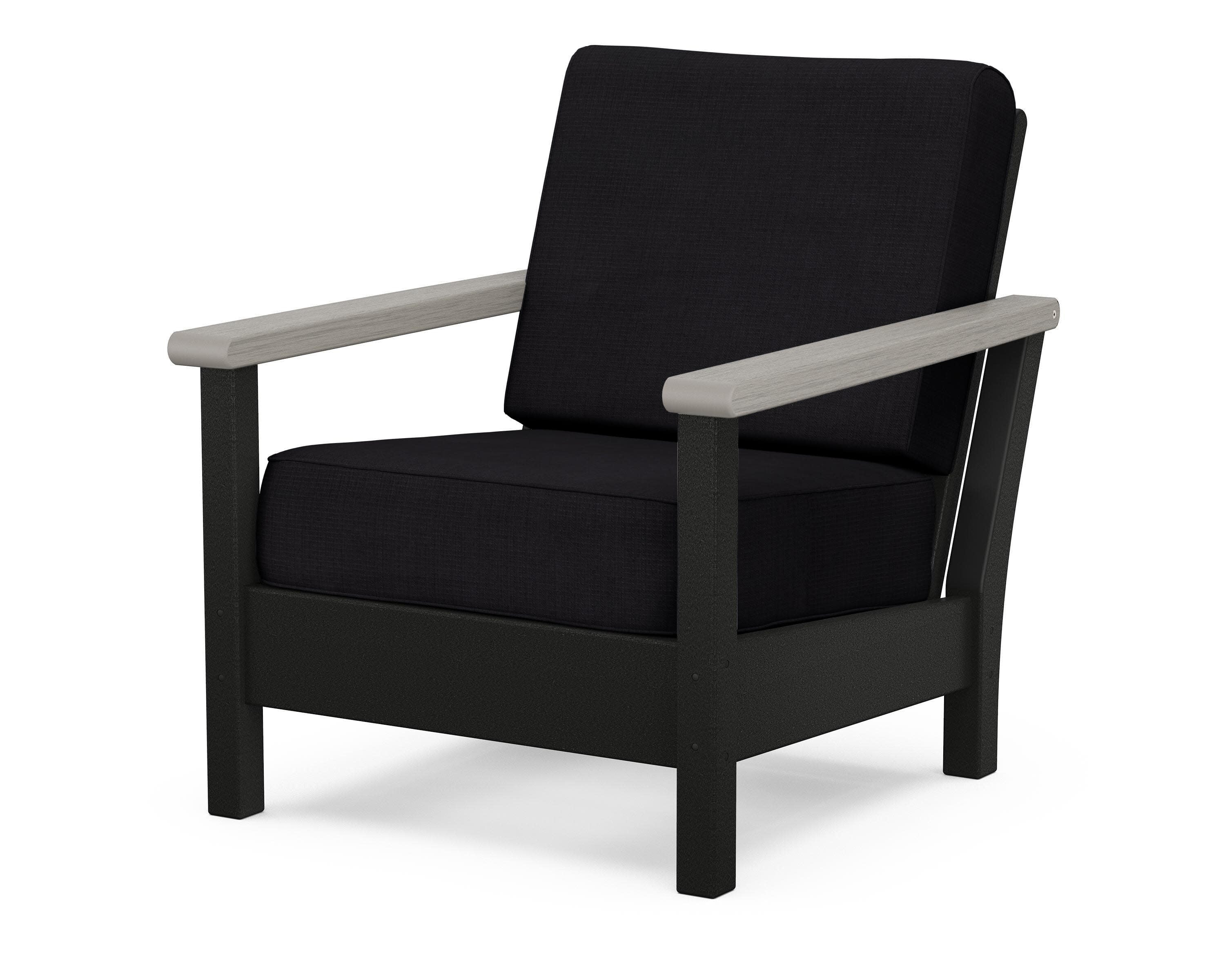 Harbour Deep Seating Chair in Black / Driftwood / Midnight Linen