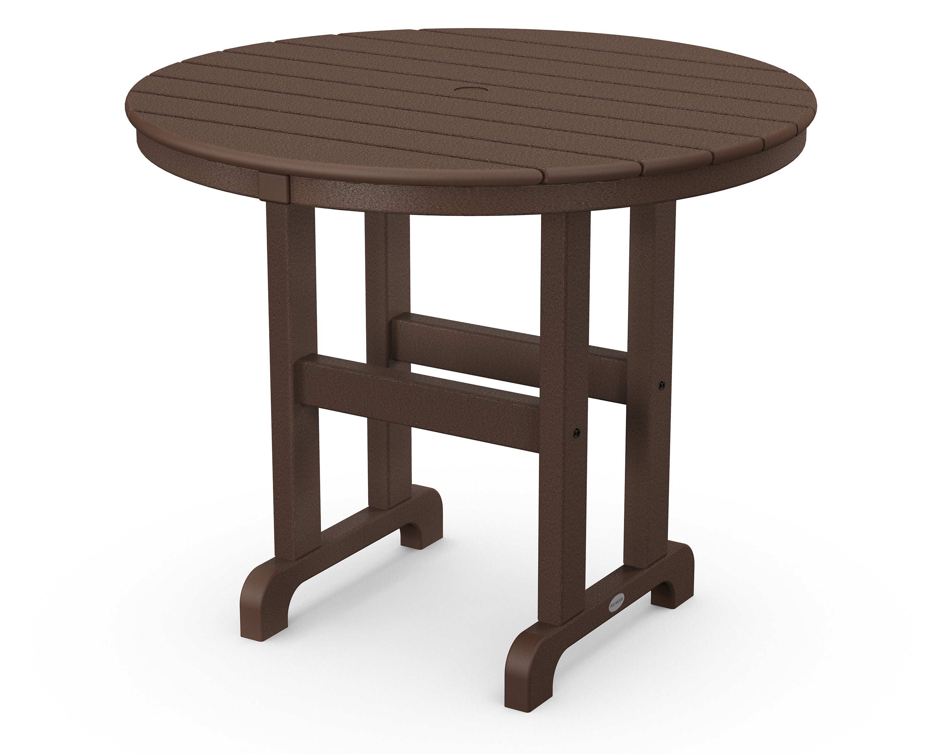36" Round Farmhouse Dining Table in Mahogany