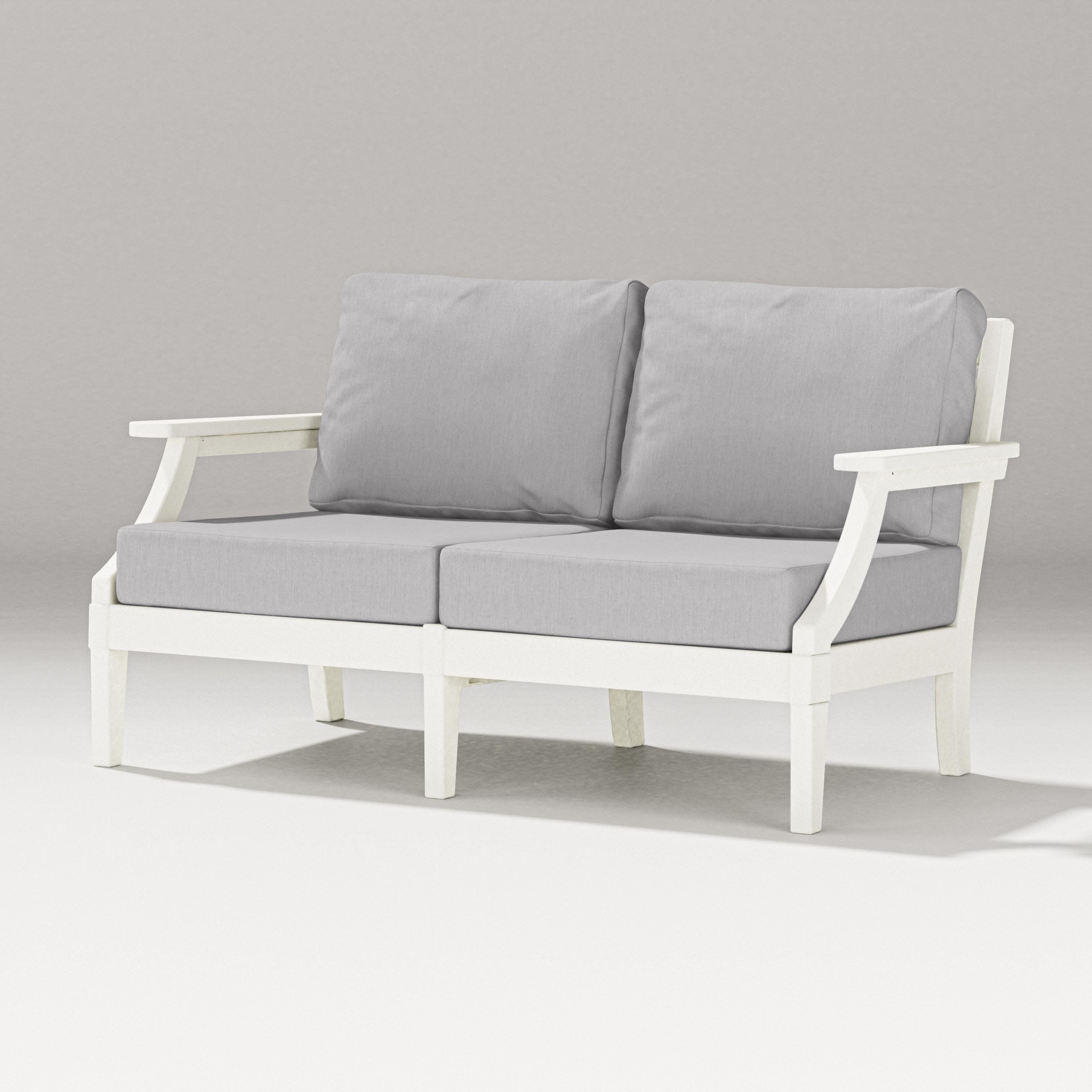 Estate Loveseat in Vintage White / Granite