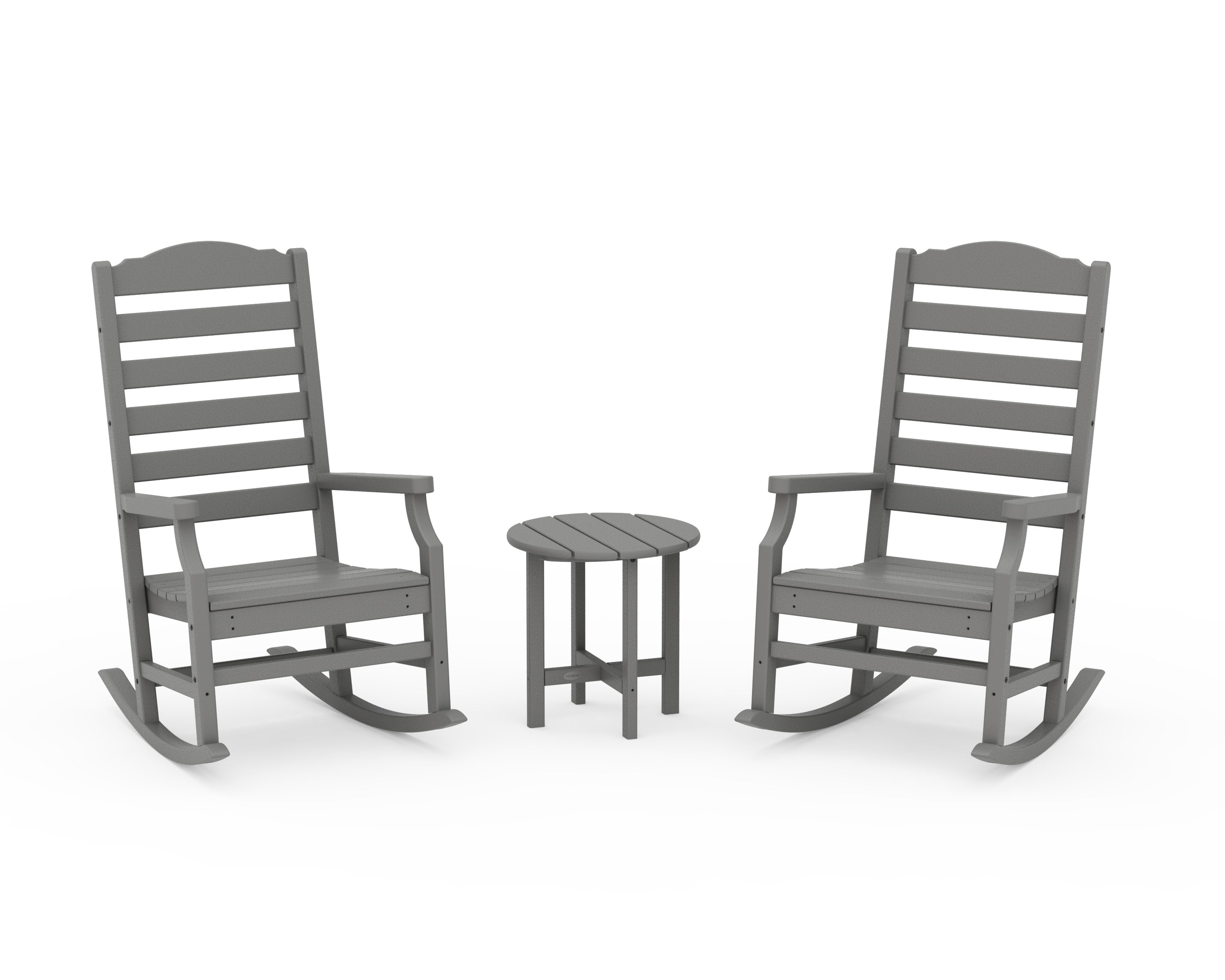 Savannah 3-Piece Rocking Chair Set in Slate Grey