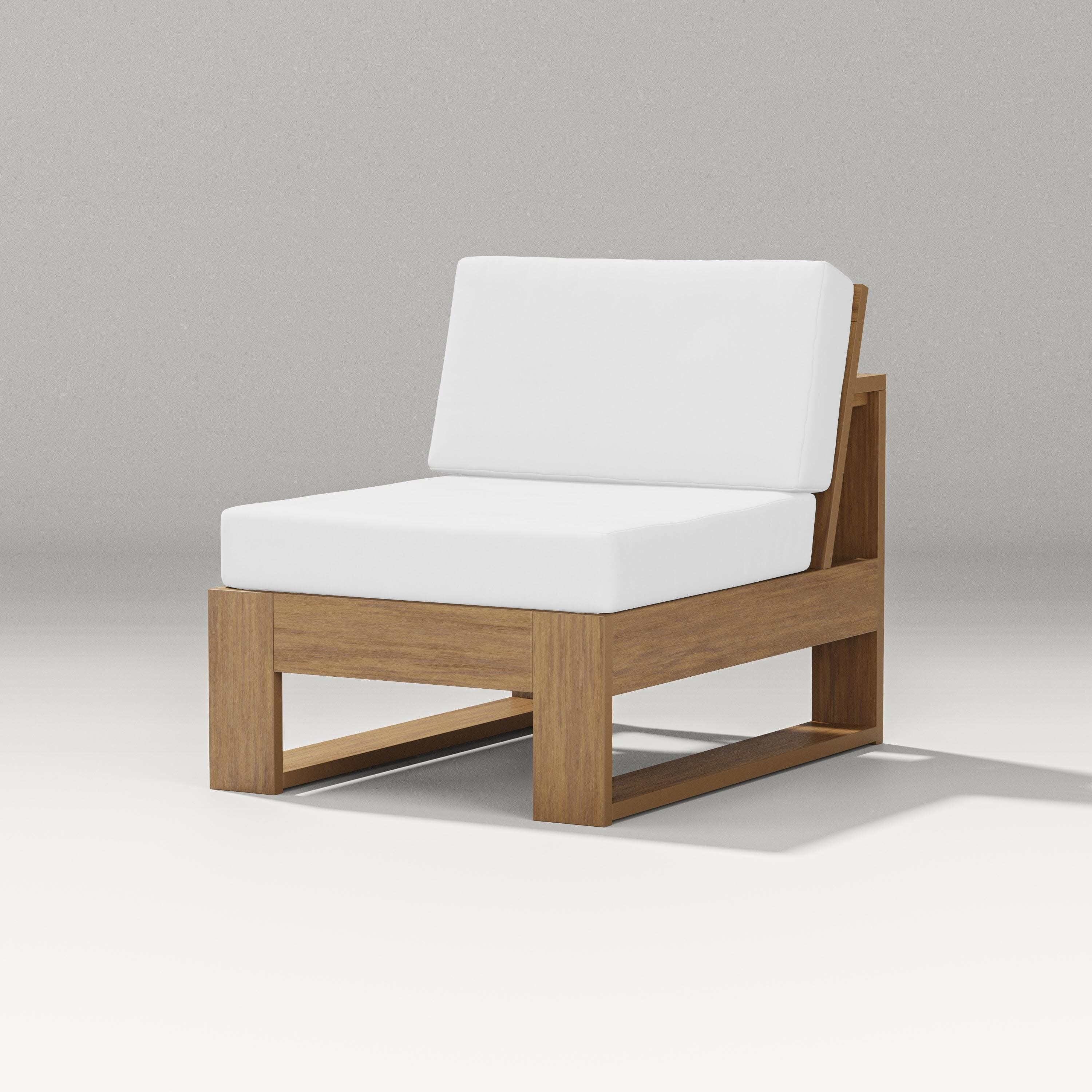 Latitude Modular Armless Chair in Natural / Natural