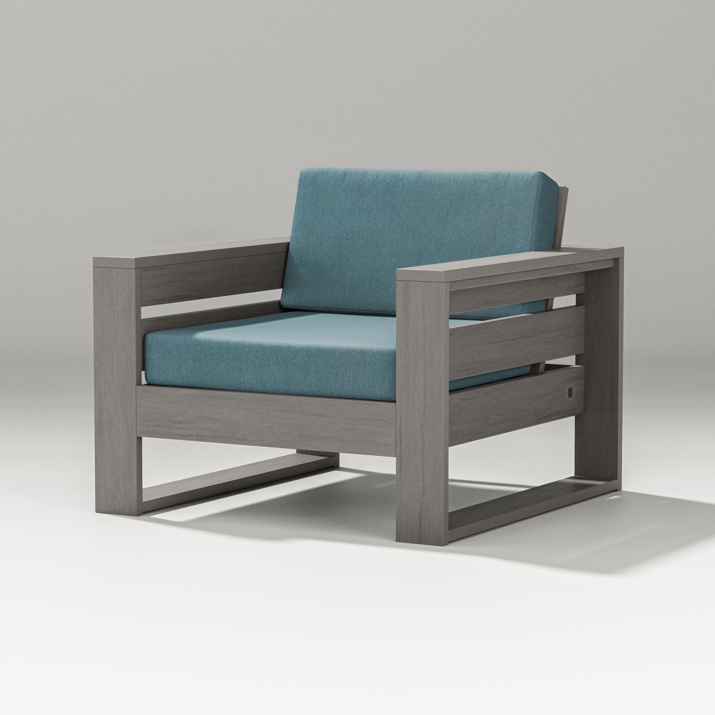 Latitude Lounge Chair in Driftwood / Ocean Teal