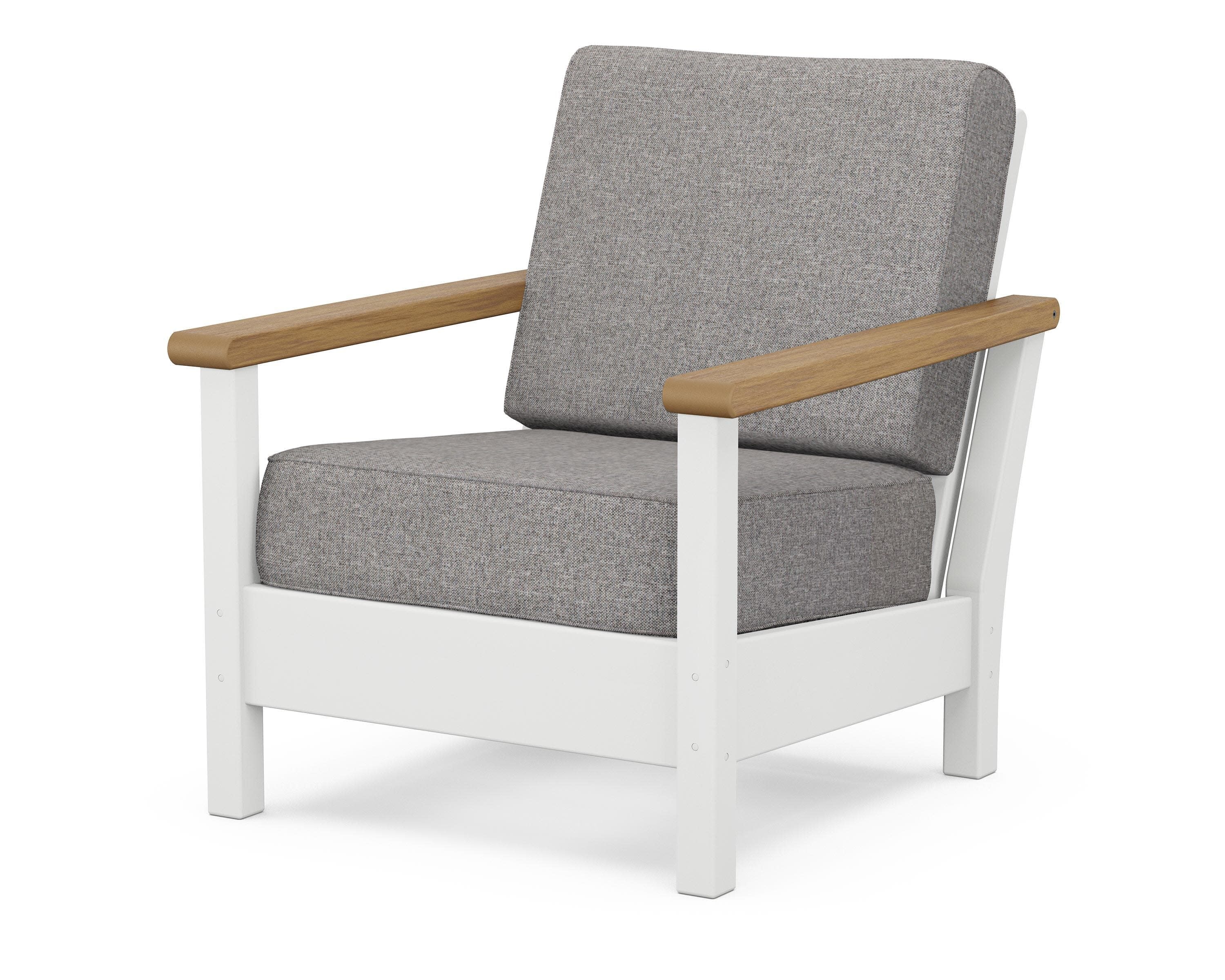 Harbour Deep Seating Chair in White / Natural / Grey Mist