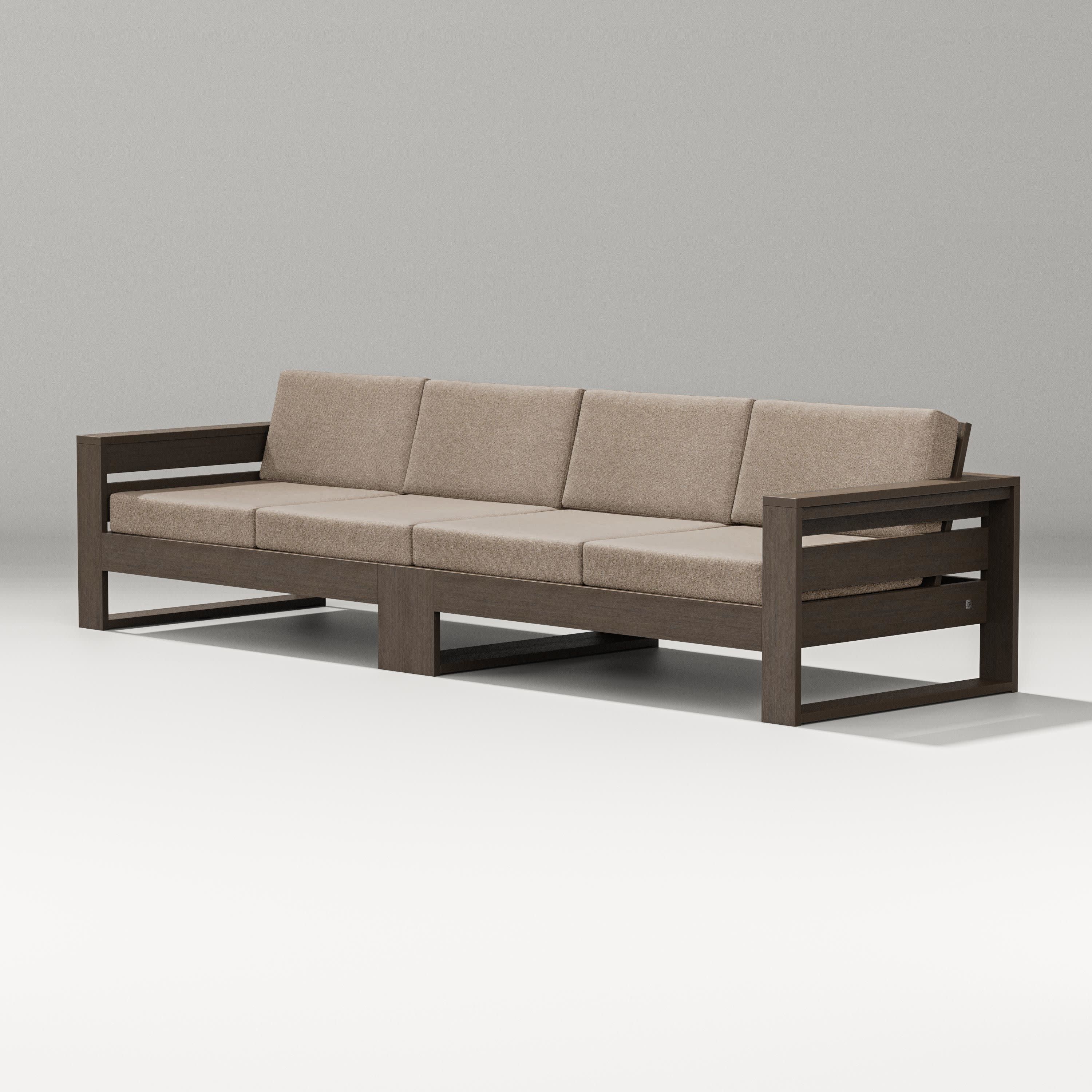 Latitude Straight Sectional in Kona / Spiced Burlap