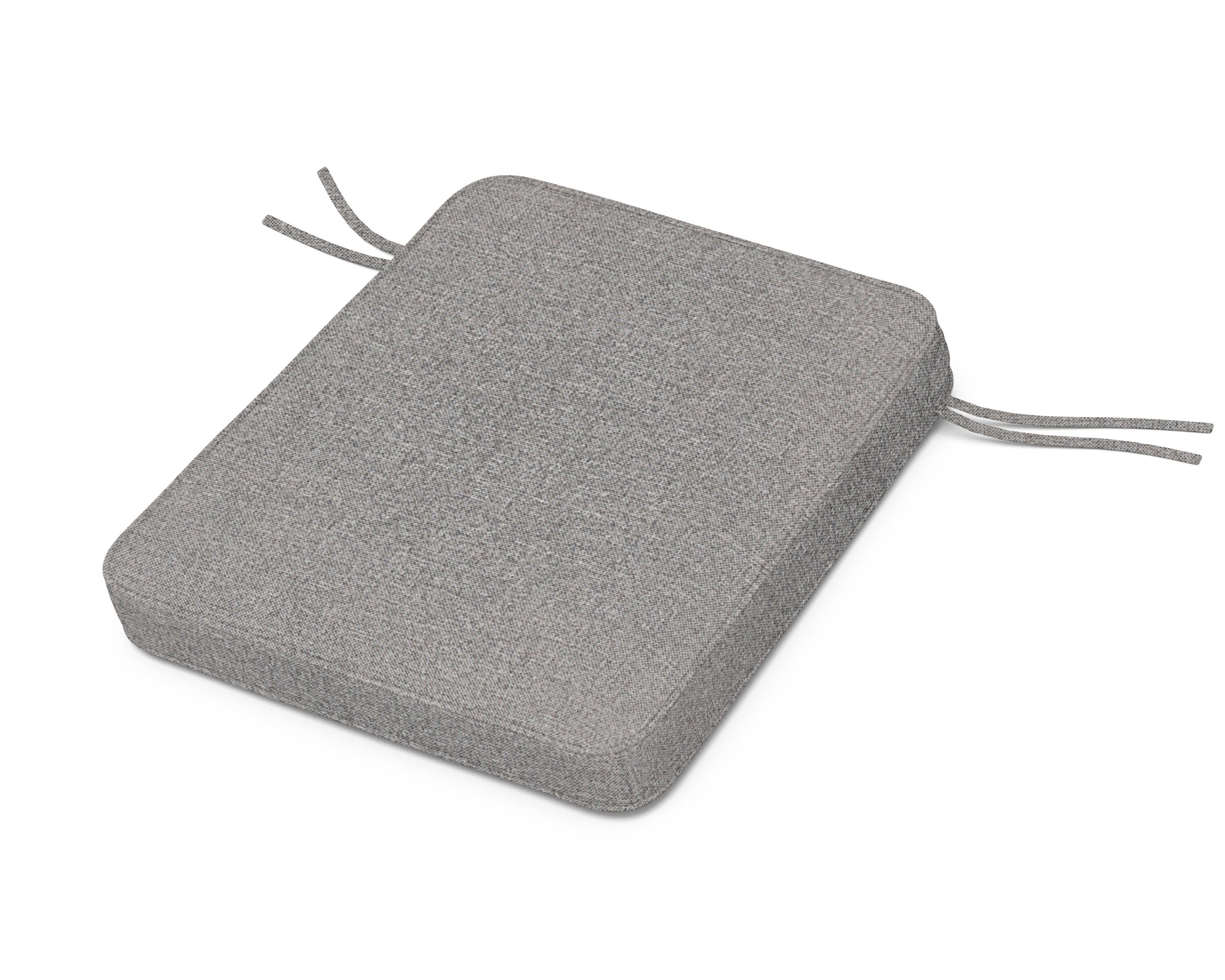 Chinoiserie Rocker Seat Cushion in Grey Mist