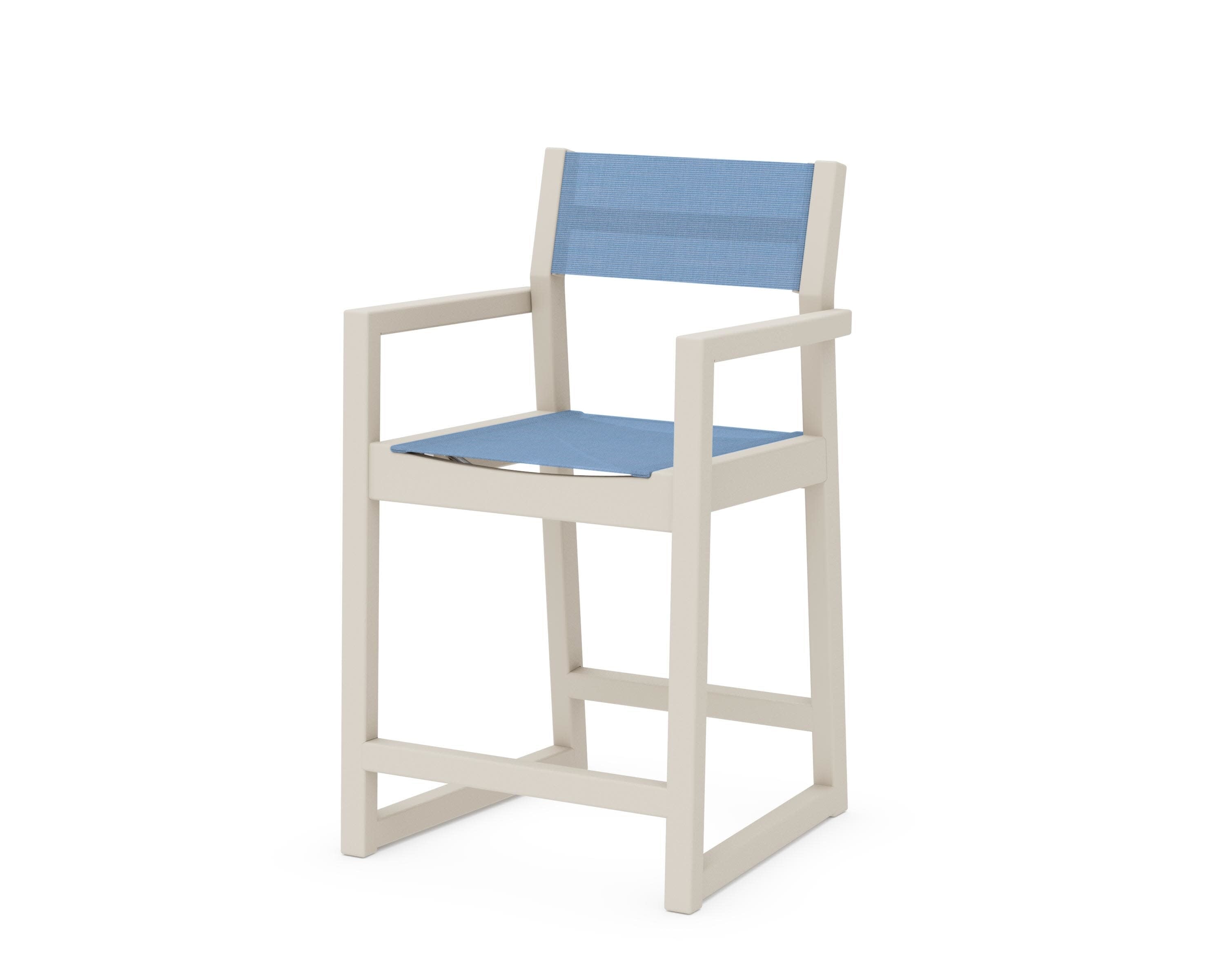 EDGE Sling Counter Arm Chair in Sand / Poolside Sling