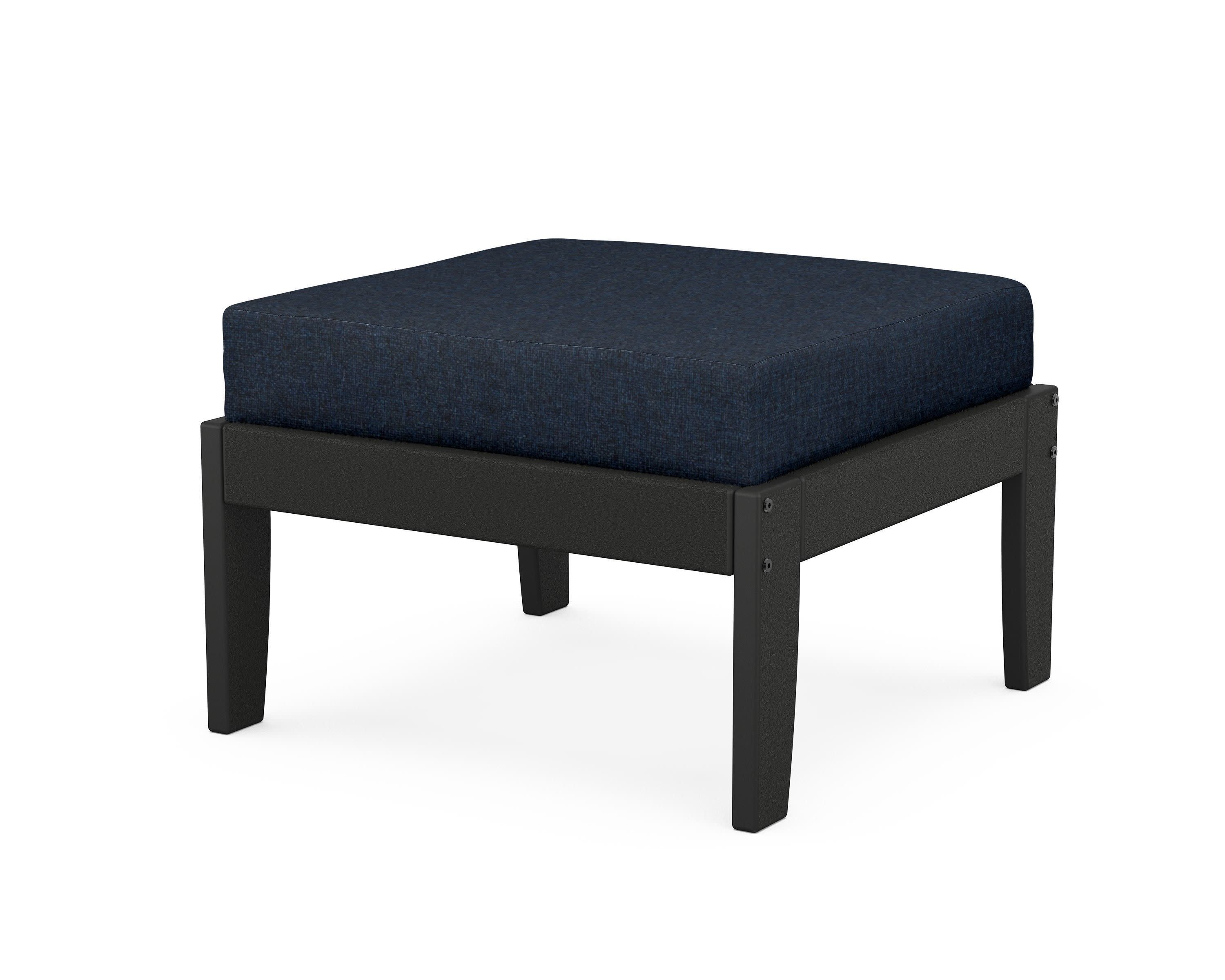 Modular Ottoman - Classic in Black / Marine Indigo