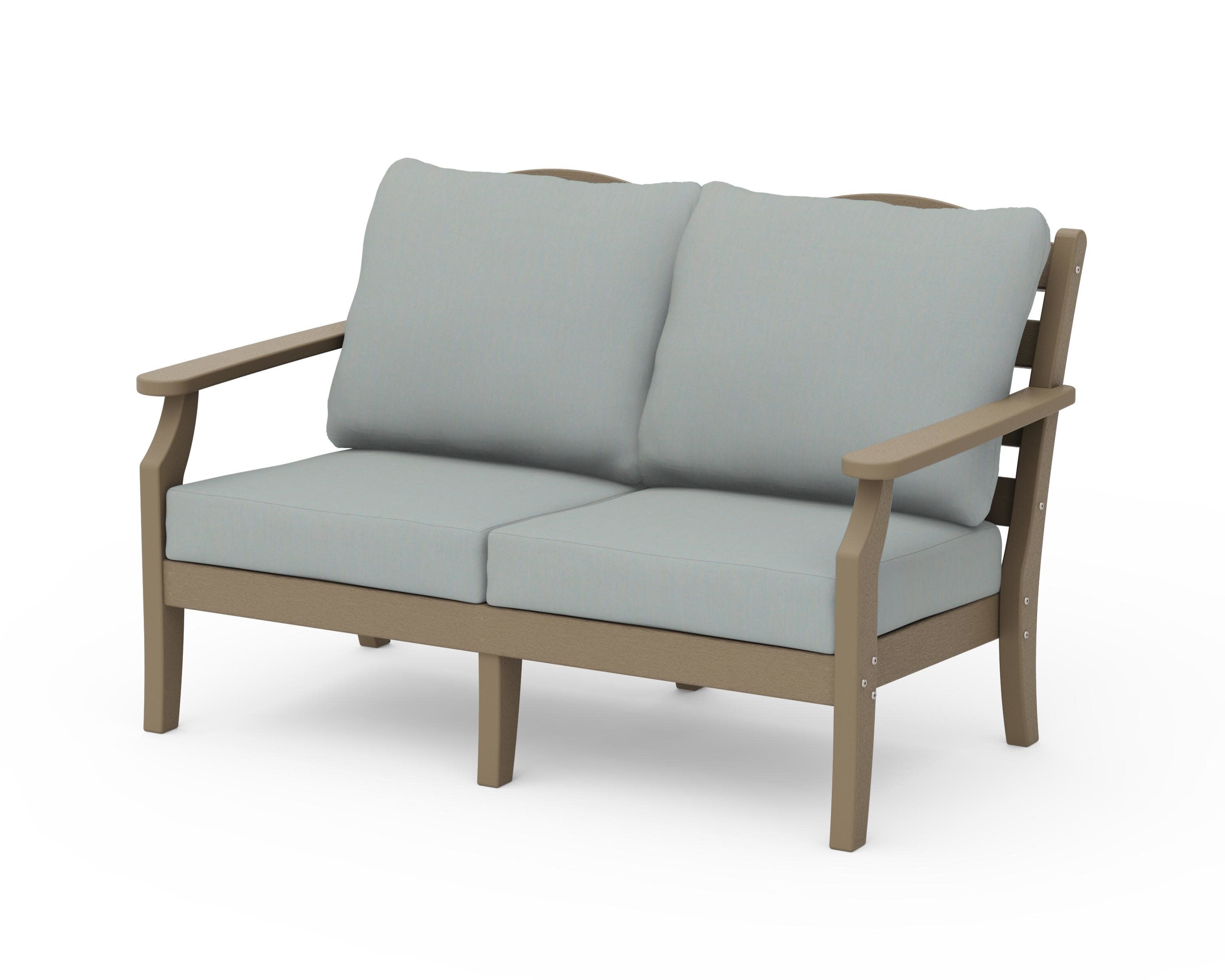 Savannah Deep Seating Loveseat in Vintage Sahara / Spa
