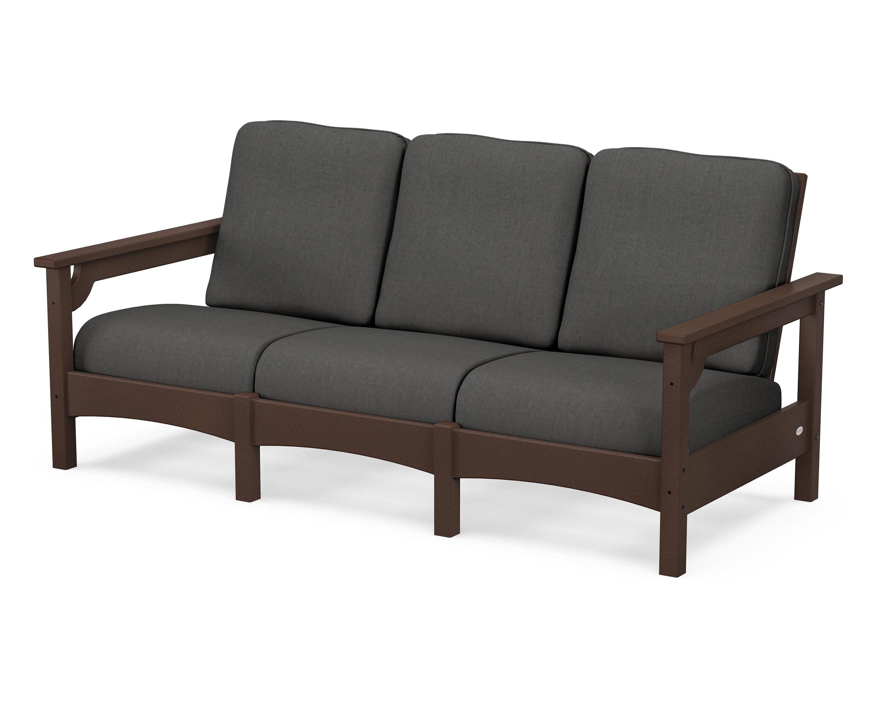Club Sofa in Mahogany / Spectrum Carbon