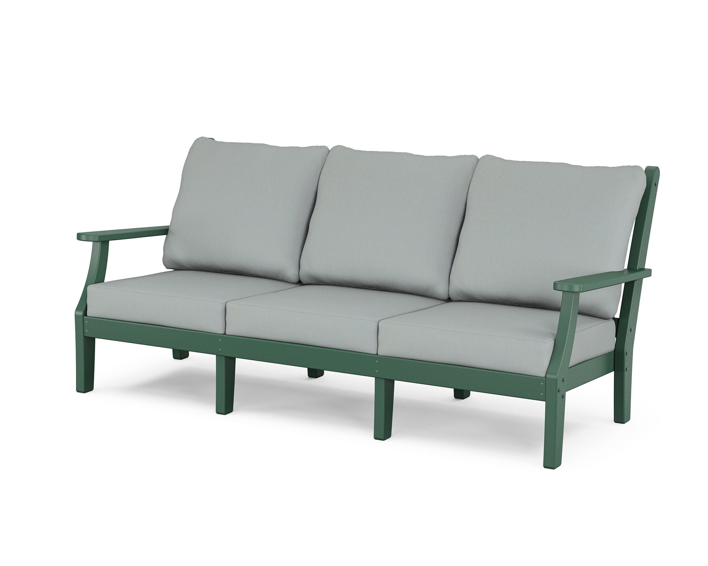 Wovendale Deep Seating Sofa in Green / Spa