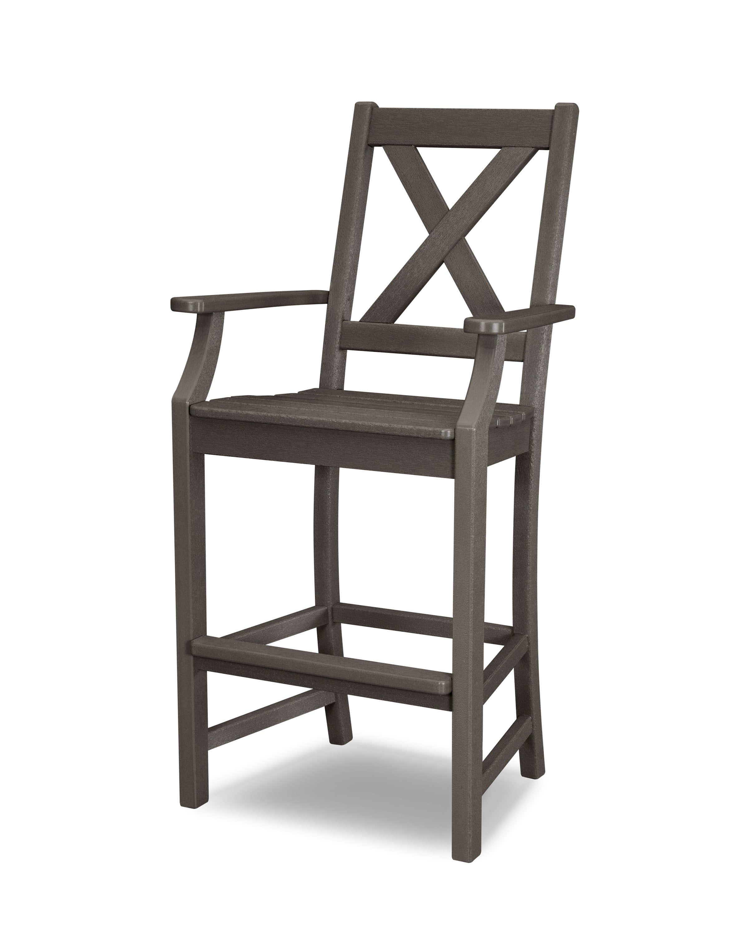 Braxton Bar Arm Chair in Vintage Coffee