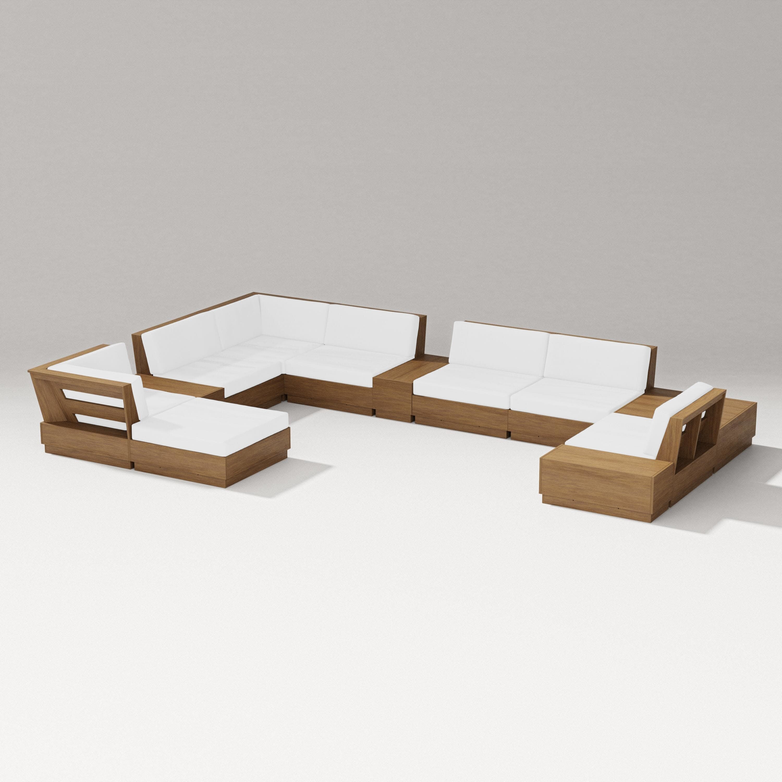 Elevate 12-Piece Conversation Sectional Set in Natural / Natural