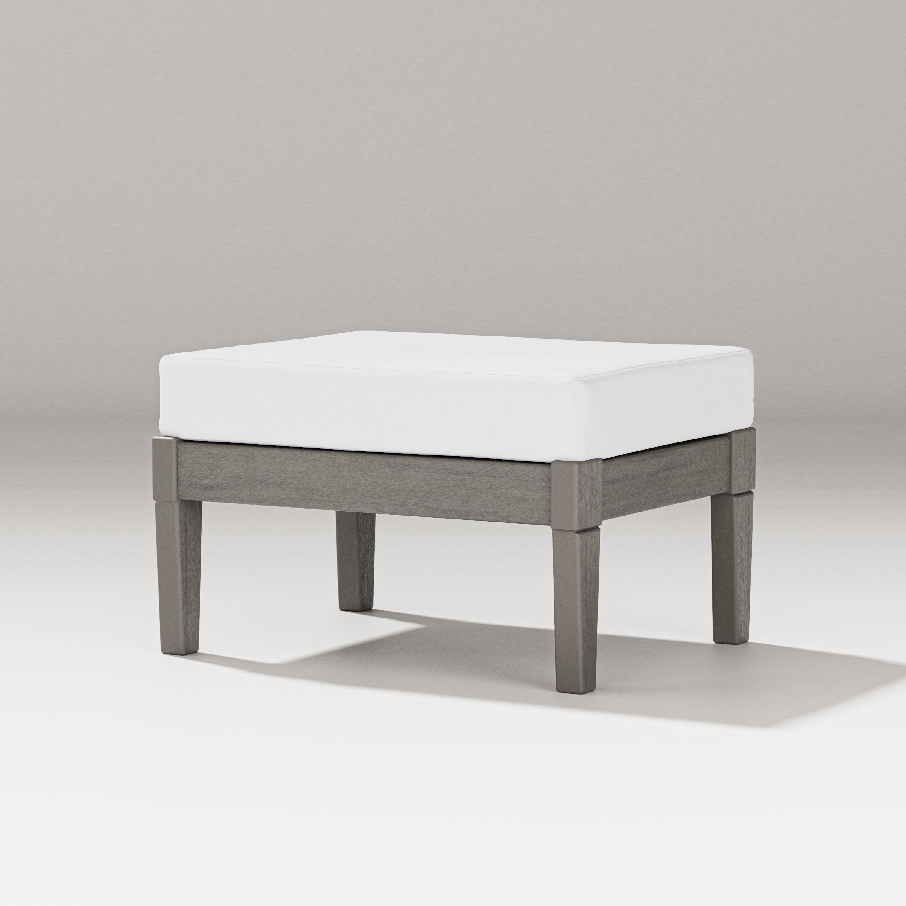 Estate Lounge Ottoman in Driftwood / Natural