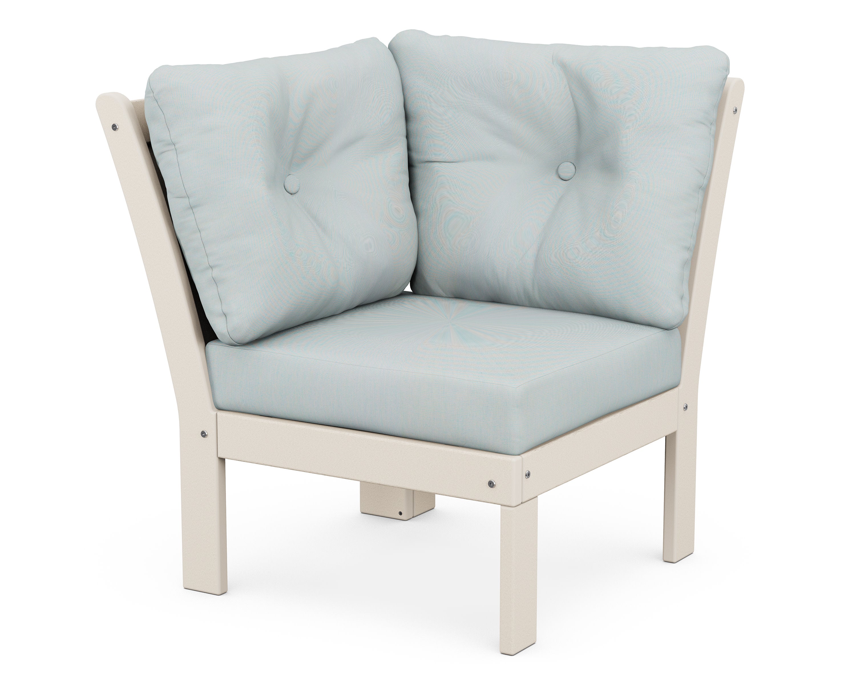 Vineyard Modular Corner Chair in Sand / Spa
