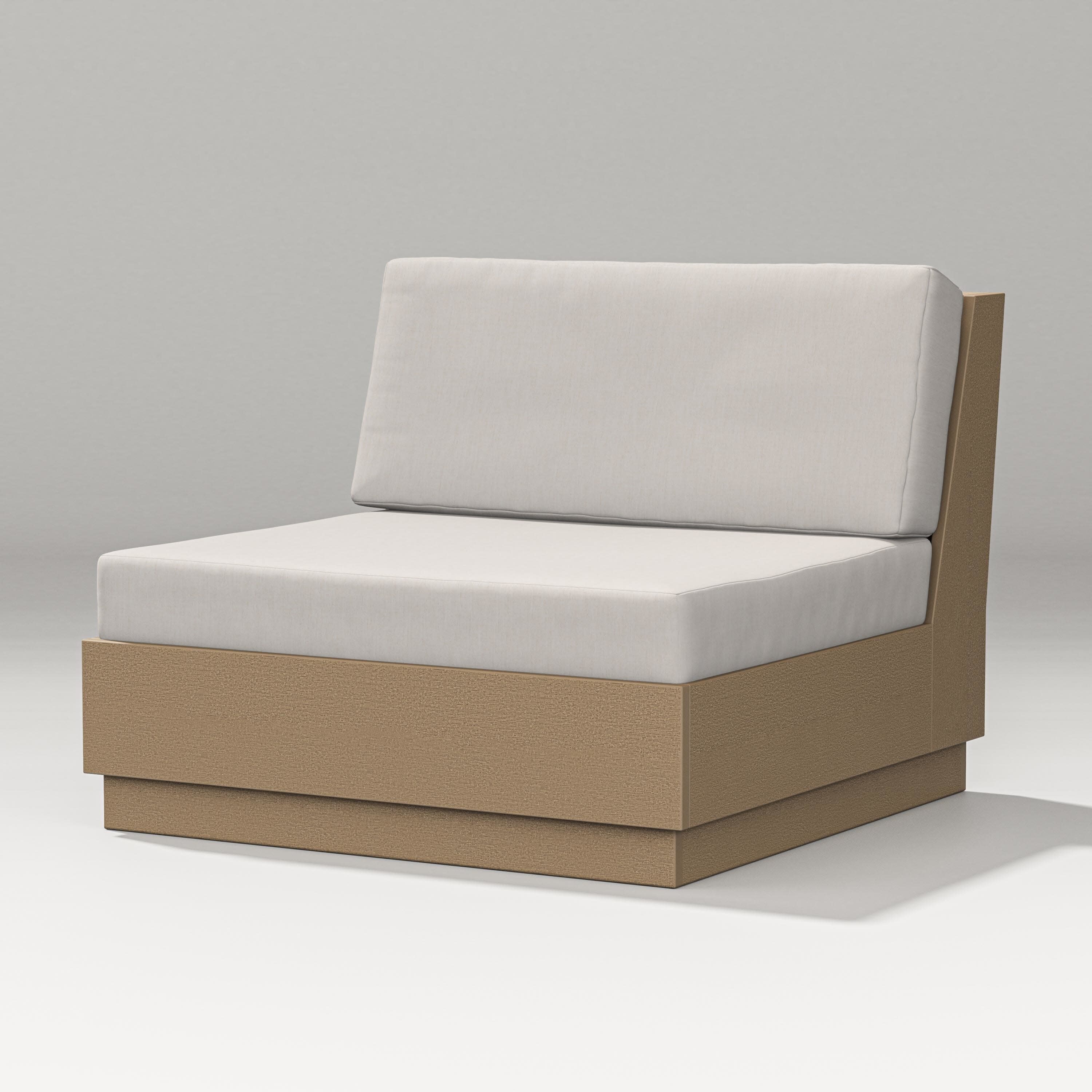 Elevate Modular Armless Chair in Vintage Sahara / Cast Ash