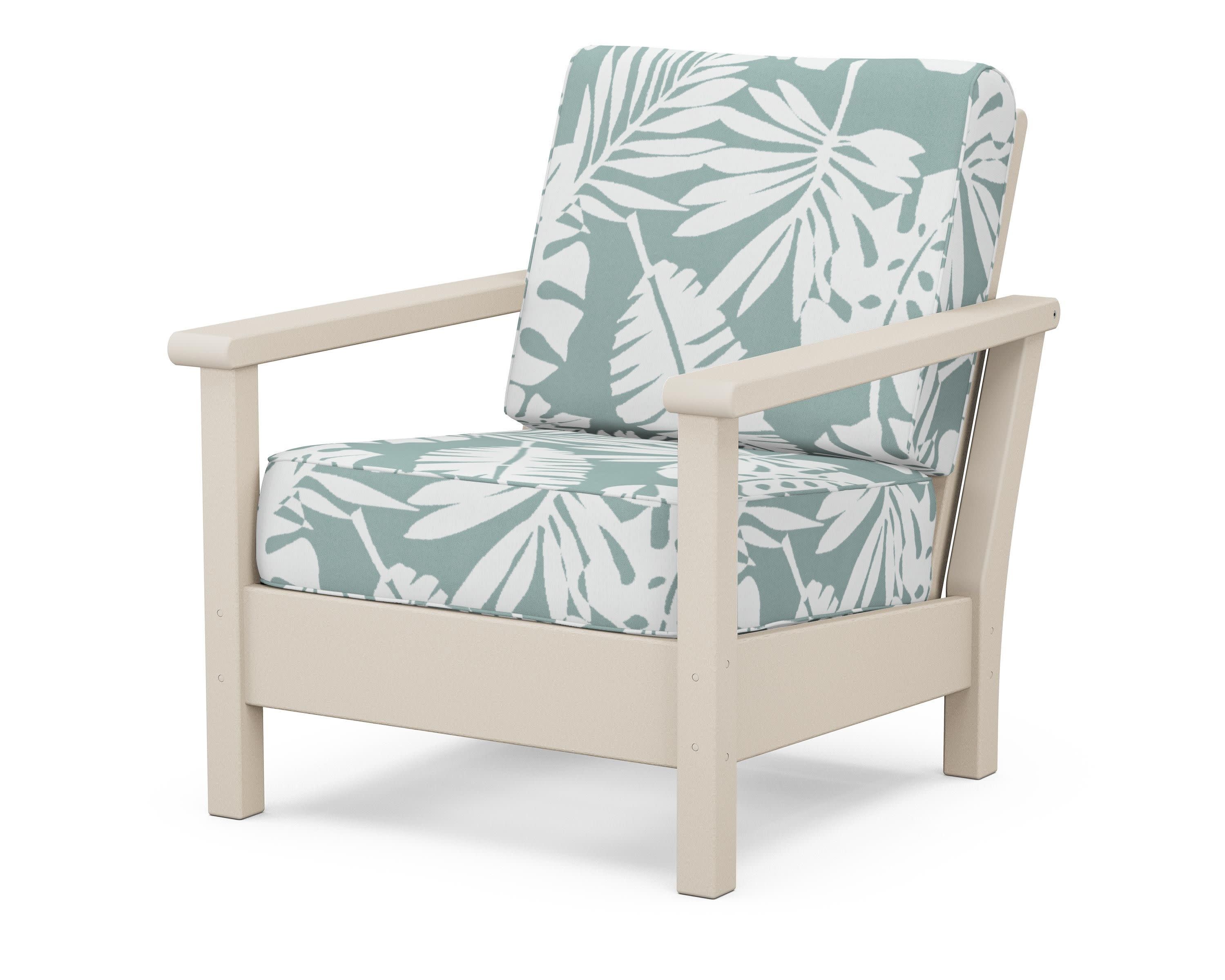 Harbour Deep Seating Chair in Sand / Leaf Glacier Spa