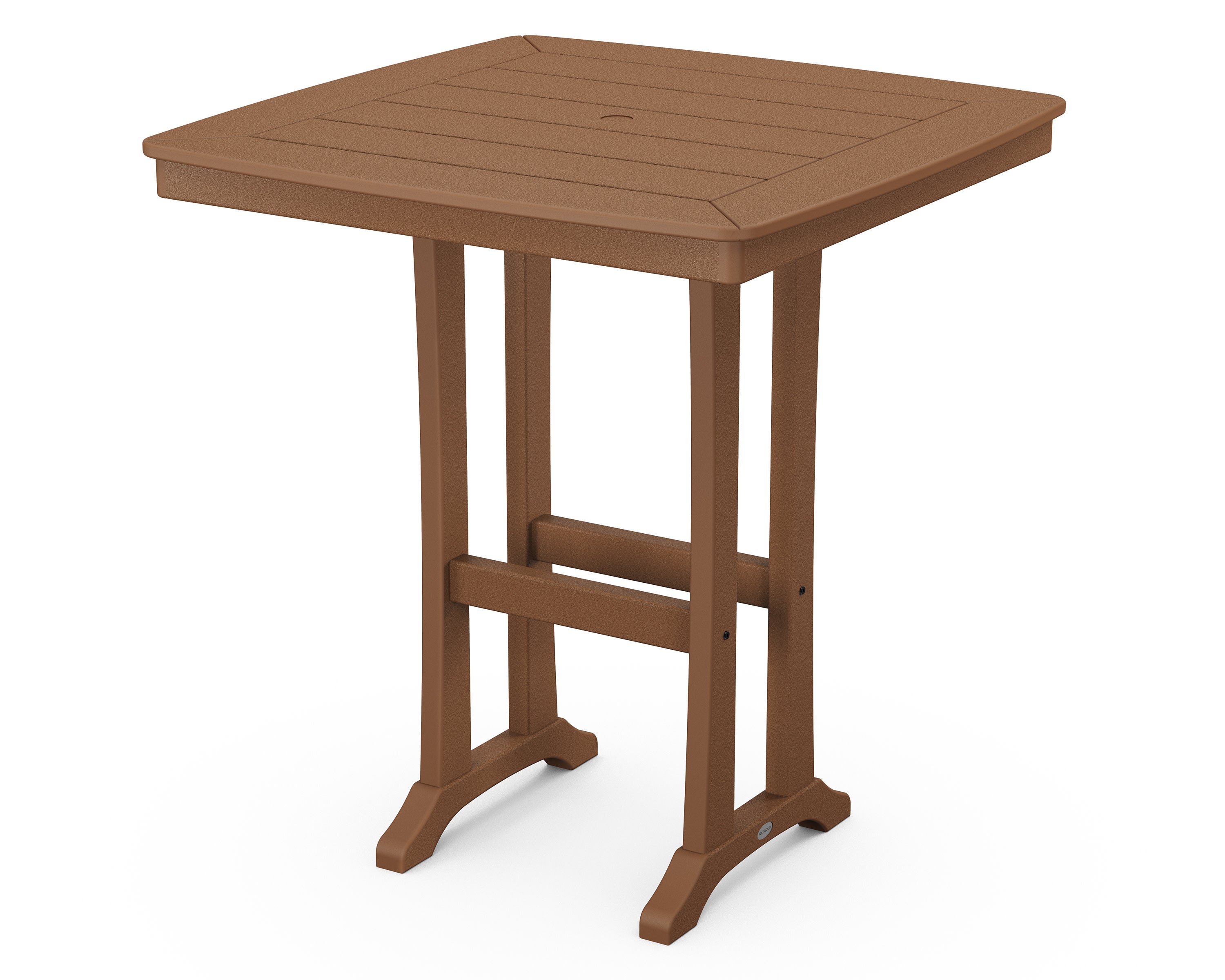 Nautical Trestle 37" Bar Table in Teak
