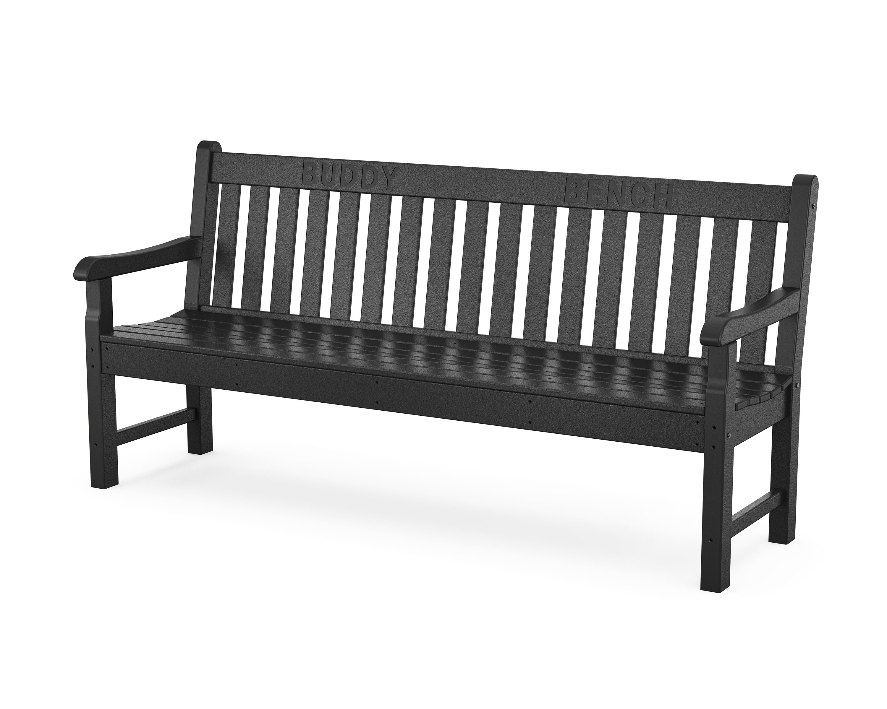 72" Buddy Bench in Black
