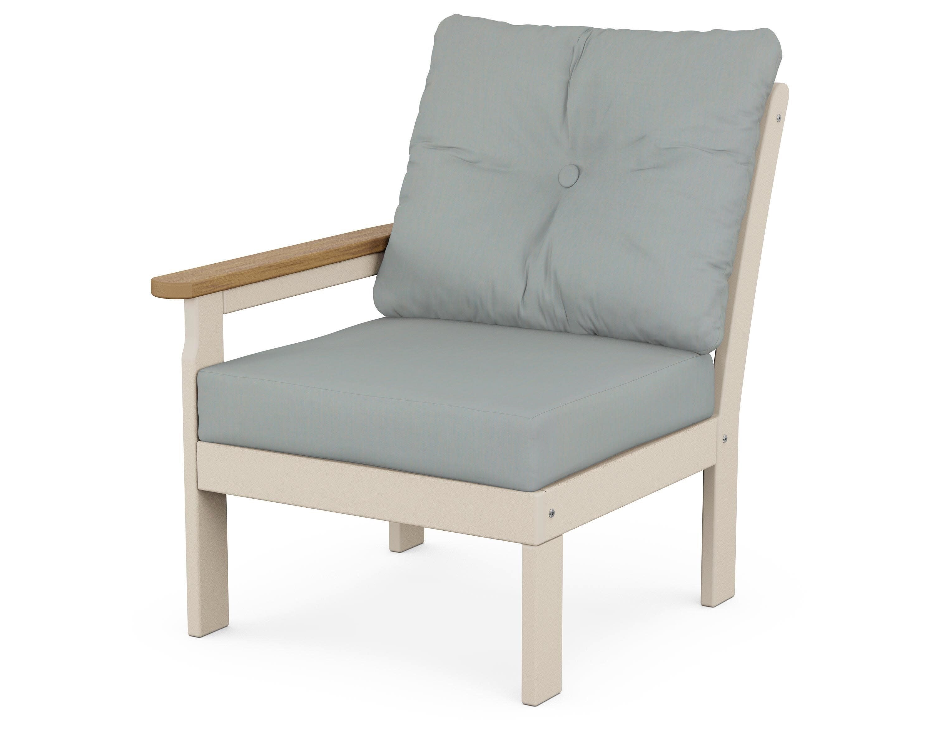 Vineyard Modular Left Arm Chair in Sand / Natural / Spa