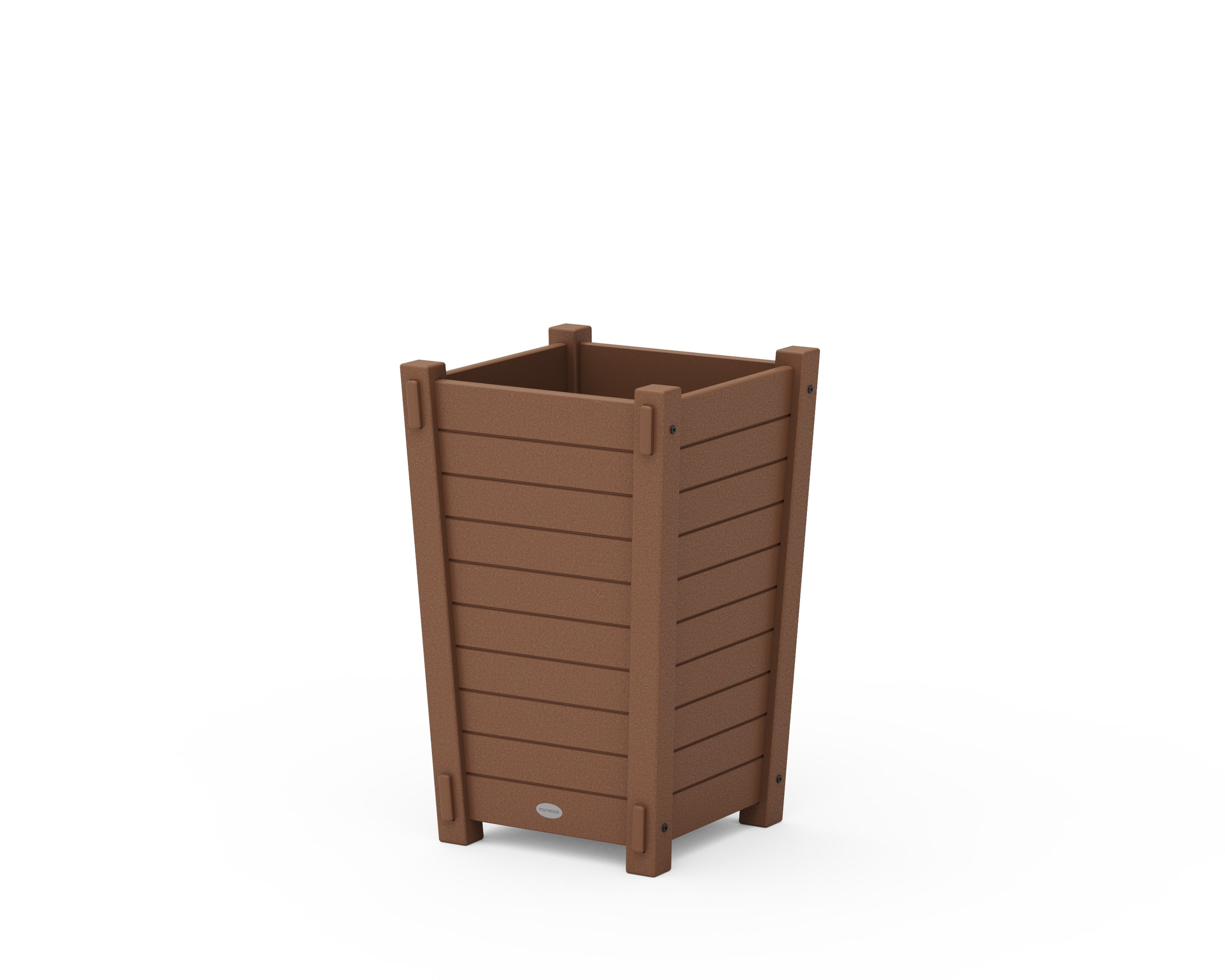 Nautical Tapered Square Short Planter Box in Teak