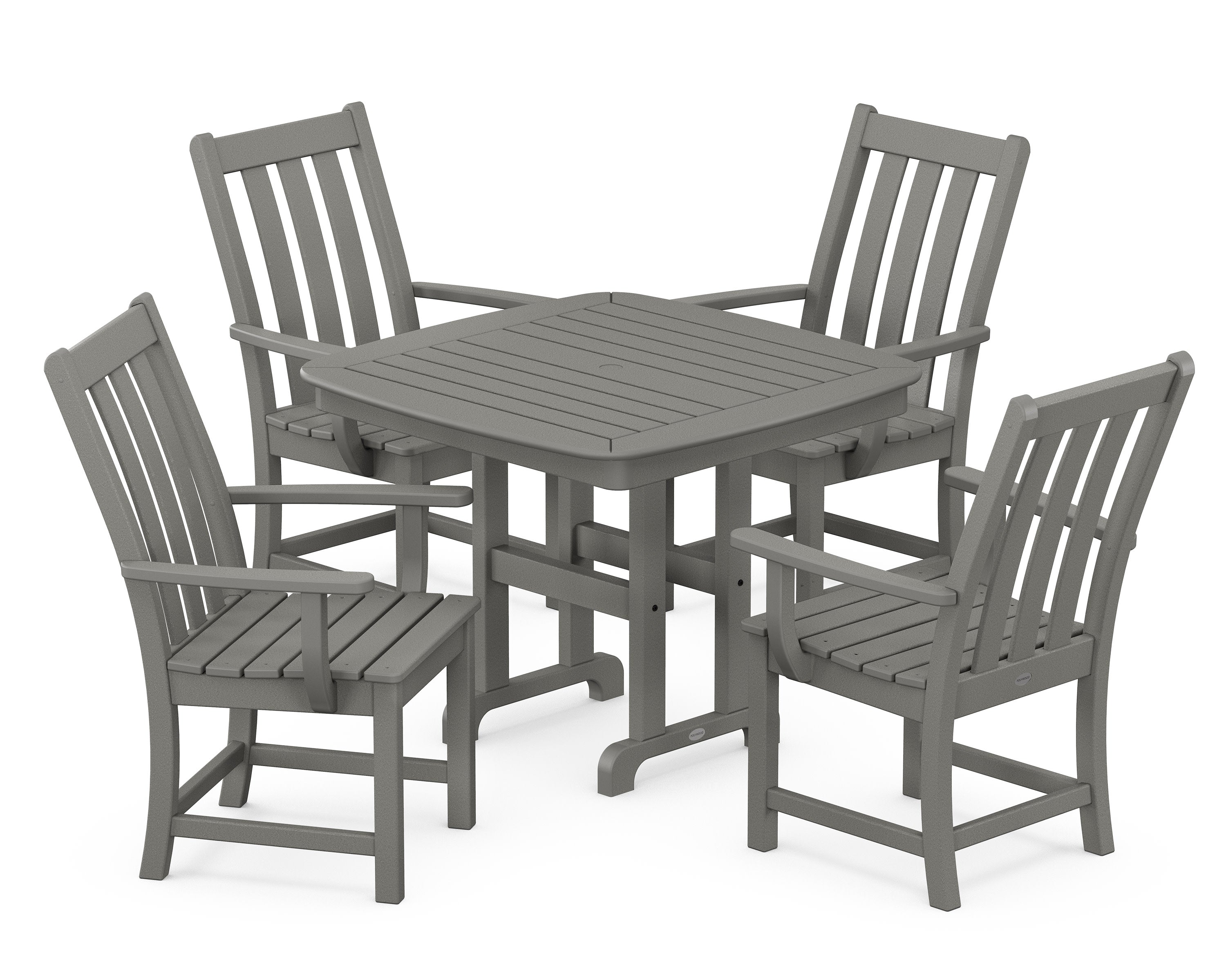Vineyard 5-Piece Dining Set in Slate Grey