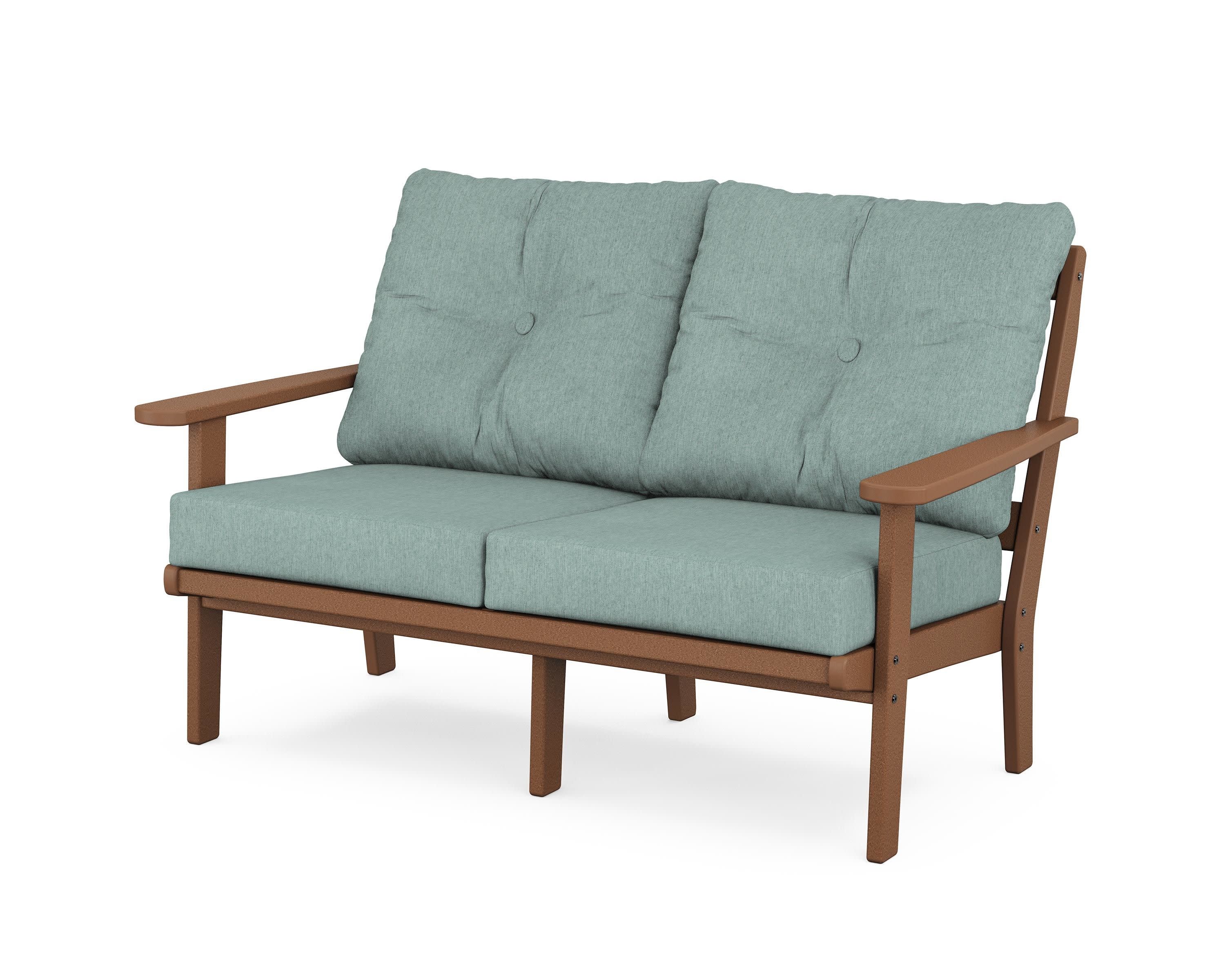 Mission Deep SeatingLoveseat in Teak / Glacier Spa