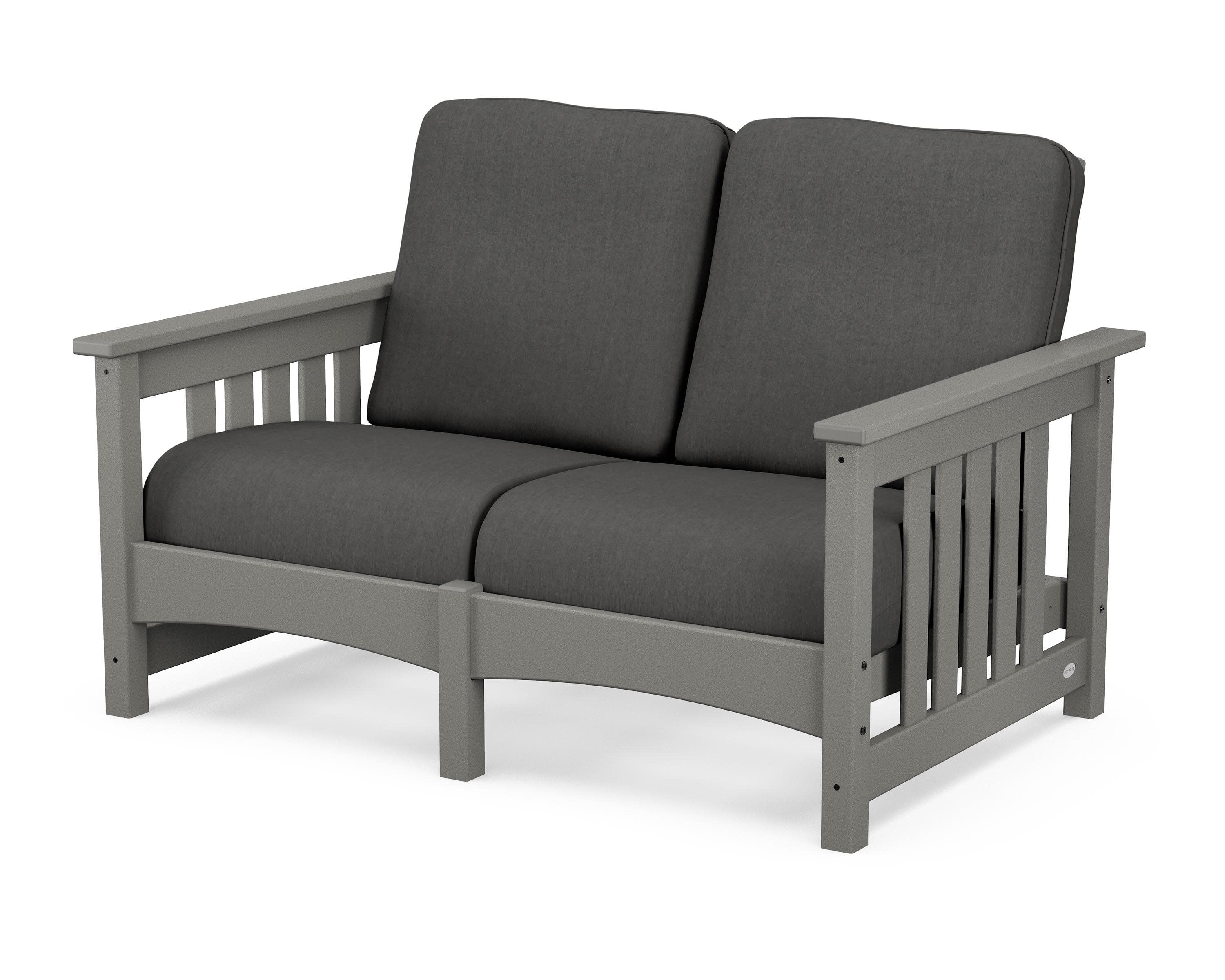 Club Mission Loveseat in Slate Grey / Spectrum Carbon