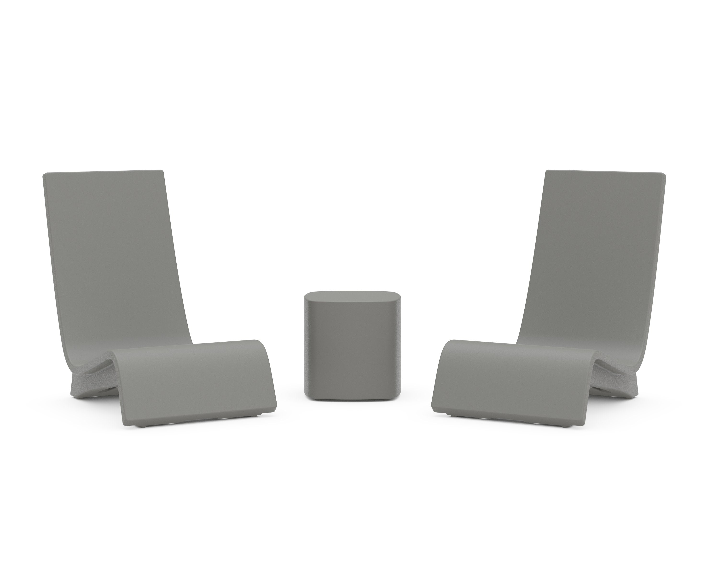 Laguna 3-Piece In-Pool Chair Lounge Set in Slate Grey