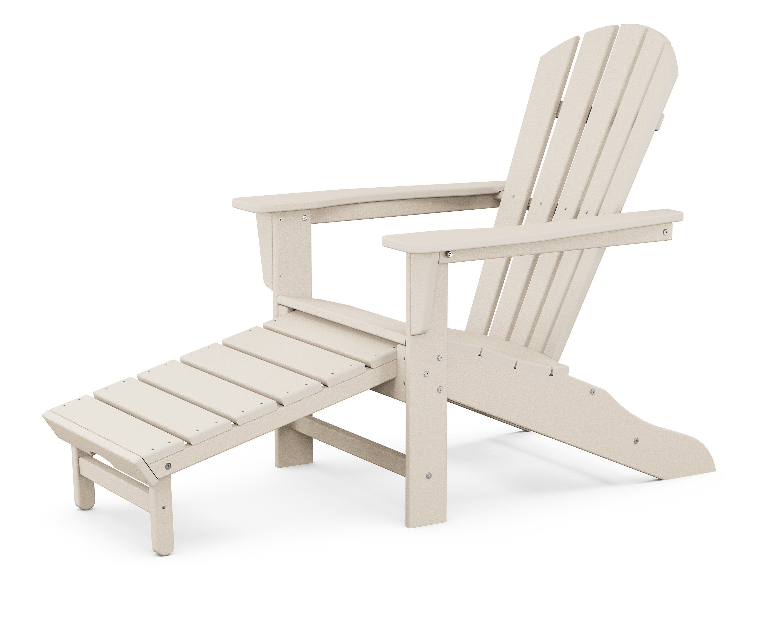 Palm Coast Ultimate Adirondack with Hideaway Ottoman in Sand