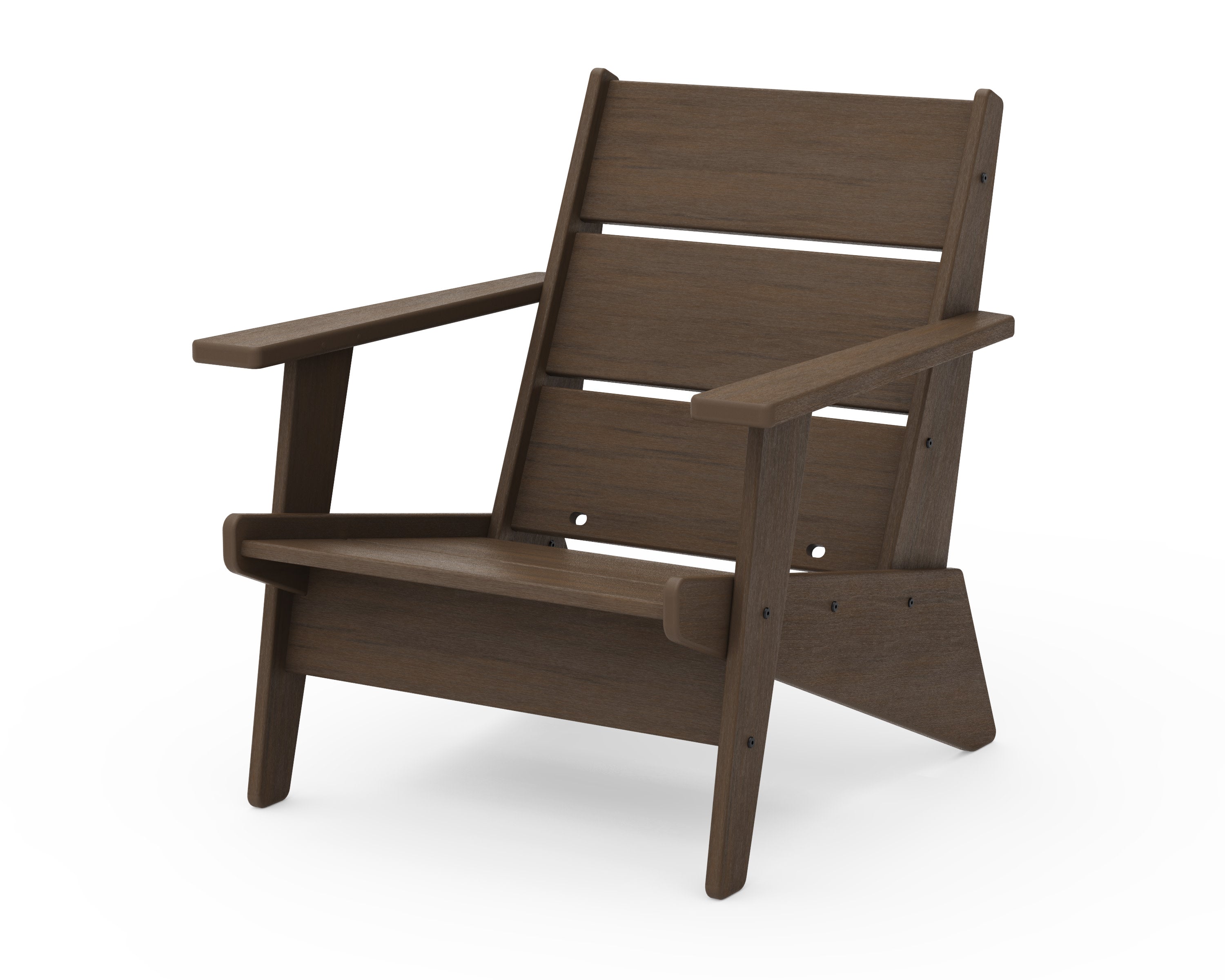 Riviera Modern Lounge Chair Frame in Kona