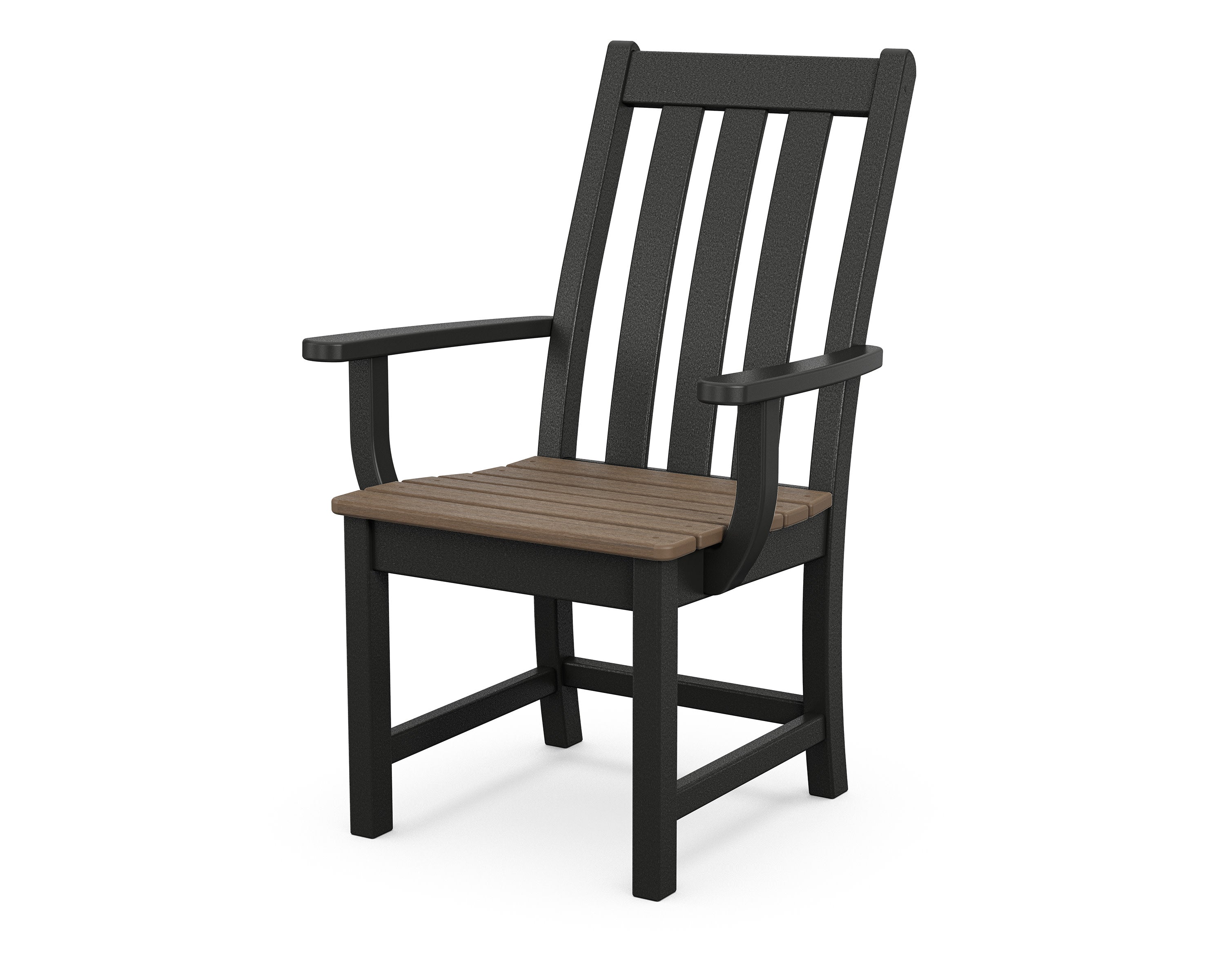 Vineyard Dining Arm Chair in Black / Kona