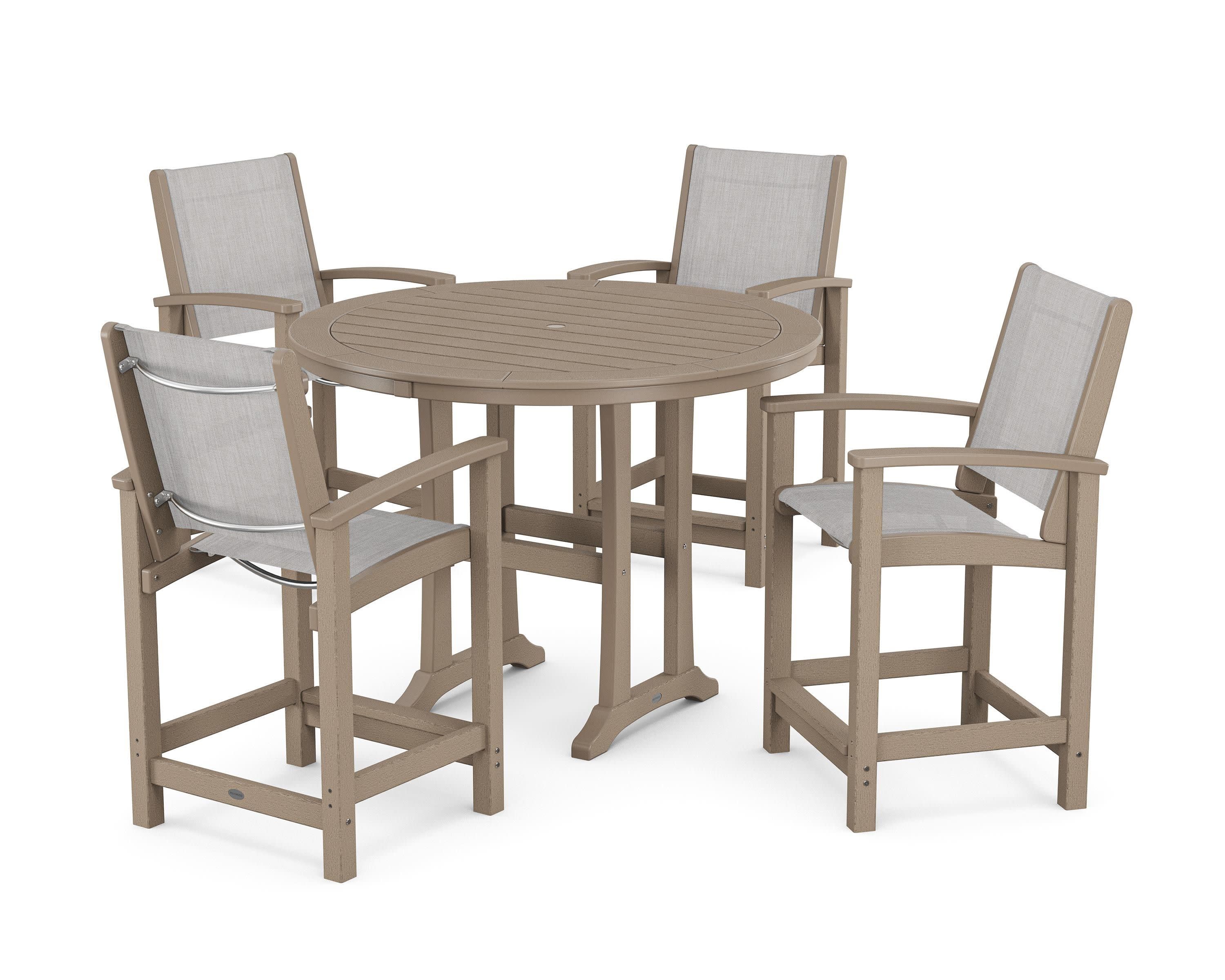 Coastal 5-Piece Counter Set in Vintage Sahara / Parchment Sling