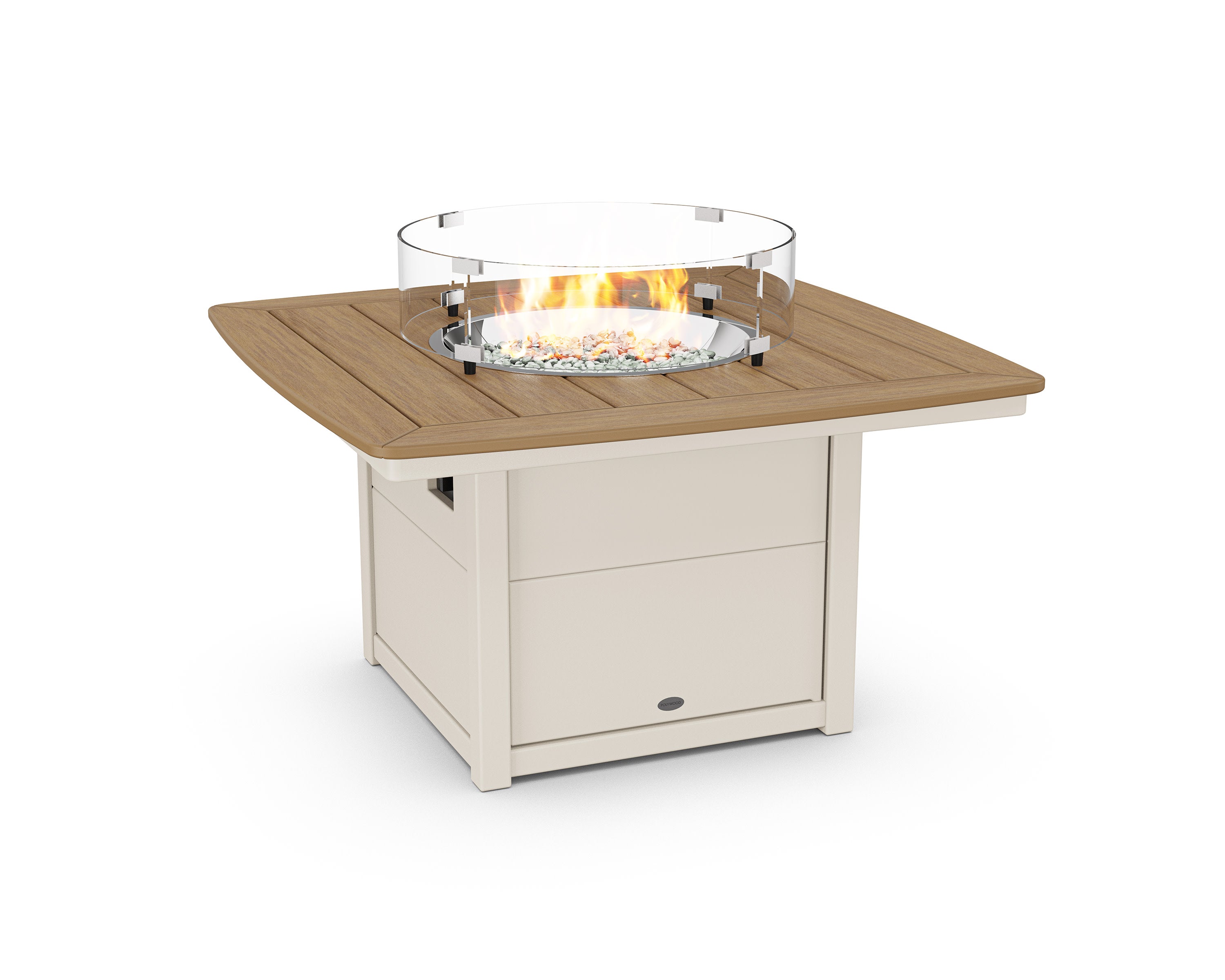 Nautical 42" Fire Pit Table in Sand / Natural