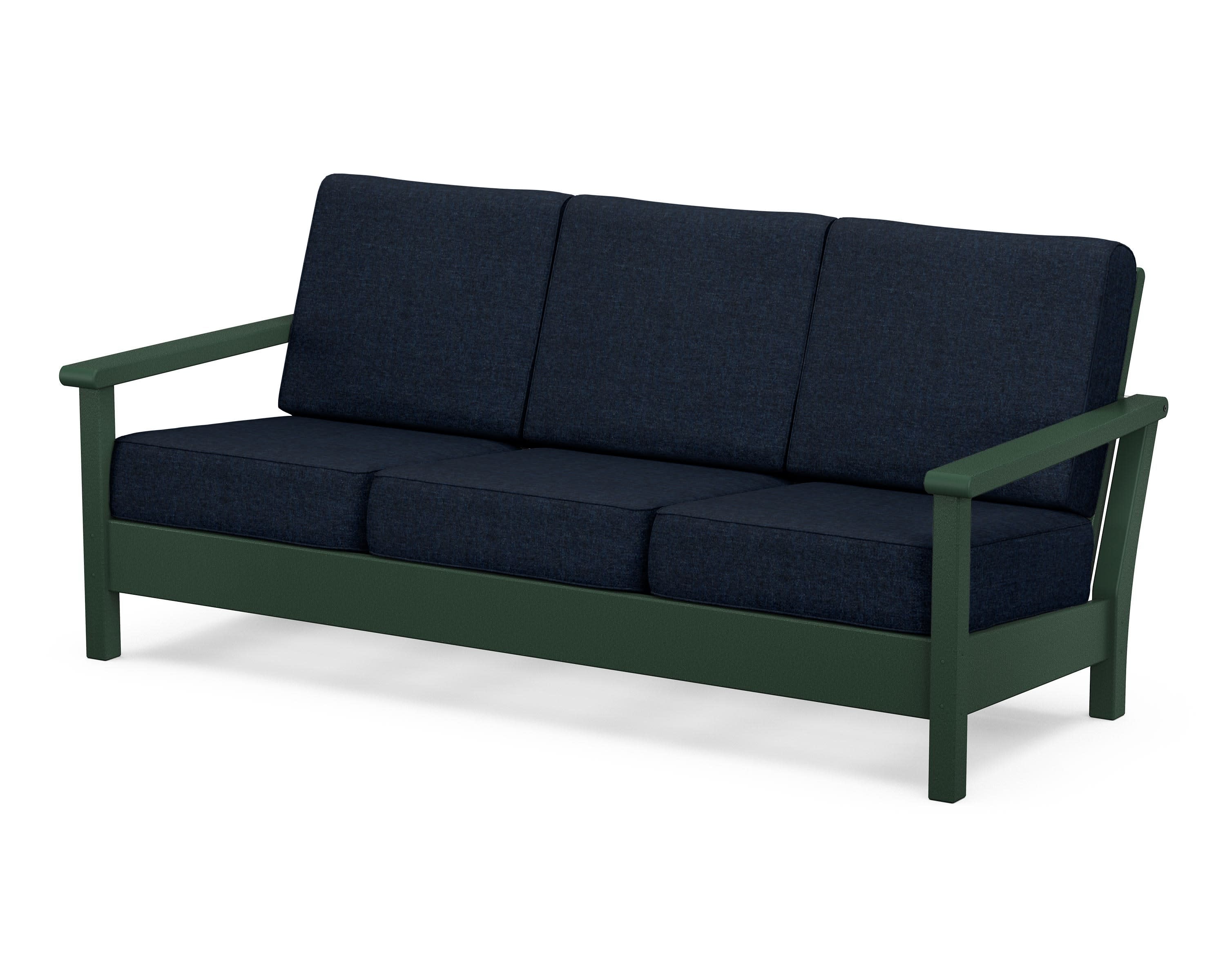 Harbour Deep Seating Sofa in Green / Marine Indigo