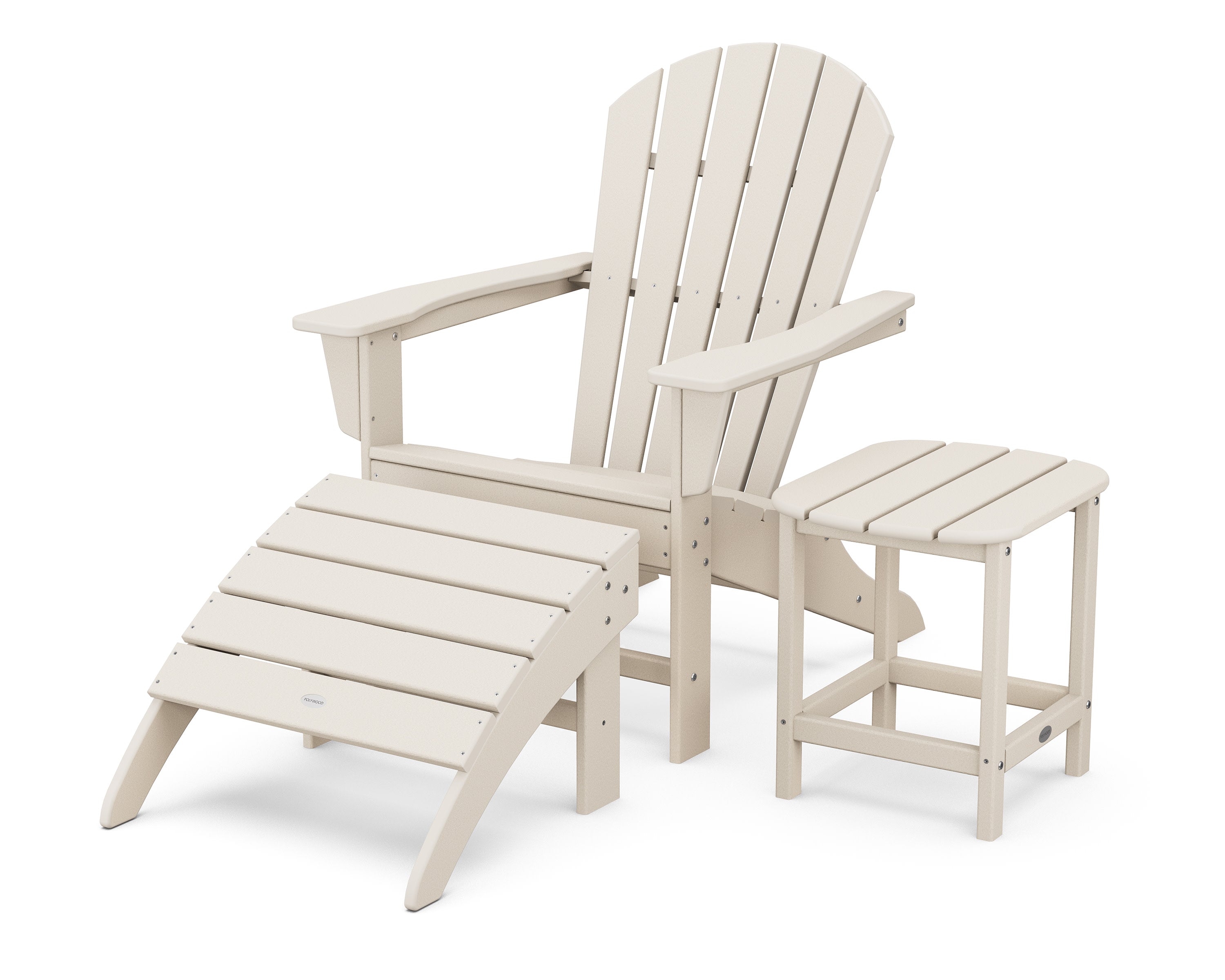 South Beach Adirondack 3-Piece Set in Sand