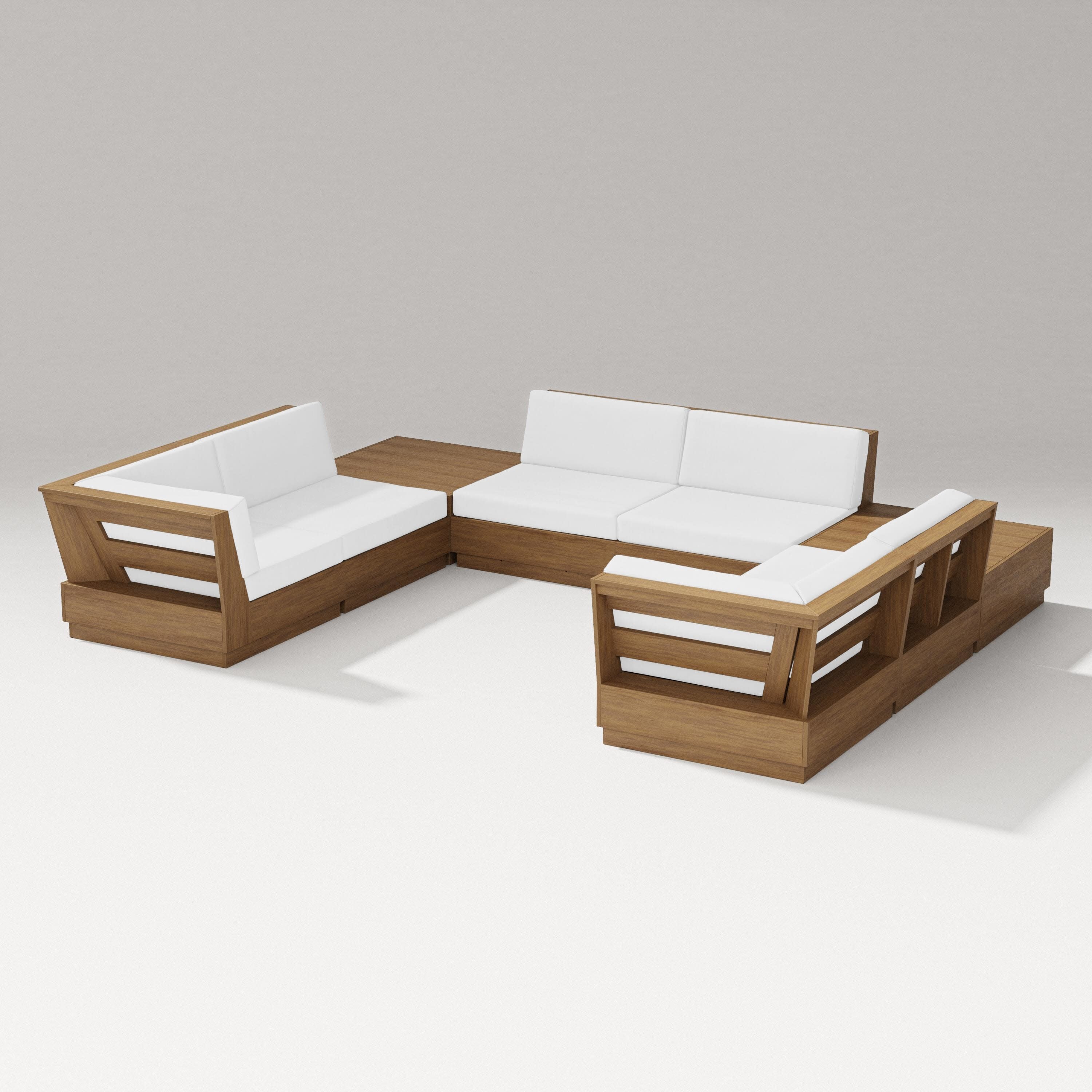 Elevate 8-Piece U-Shaped Sectional in Natural / Natural