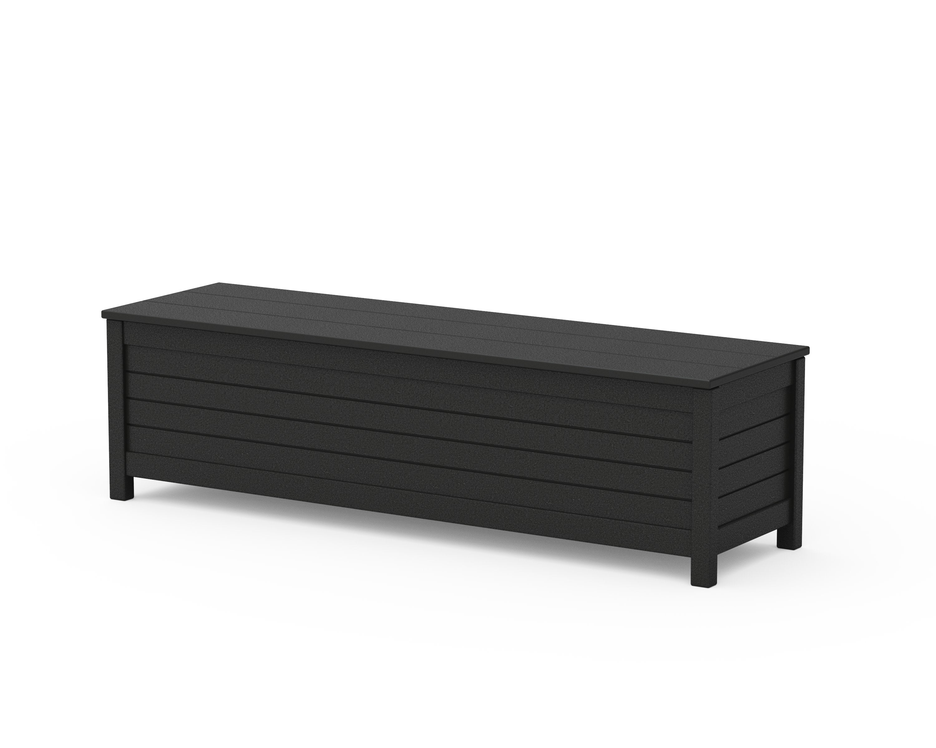 Nautical 60" Storage Bench in Black