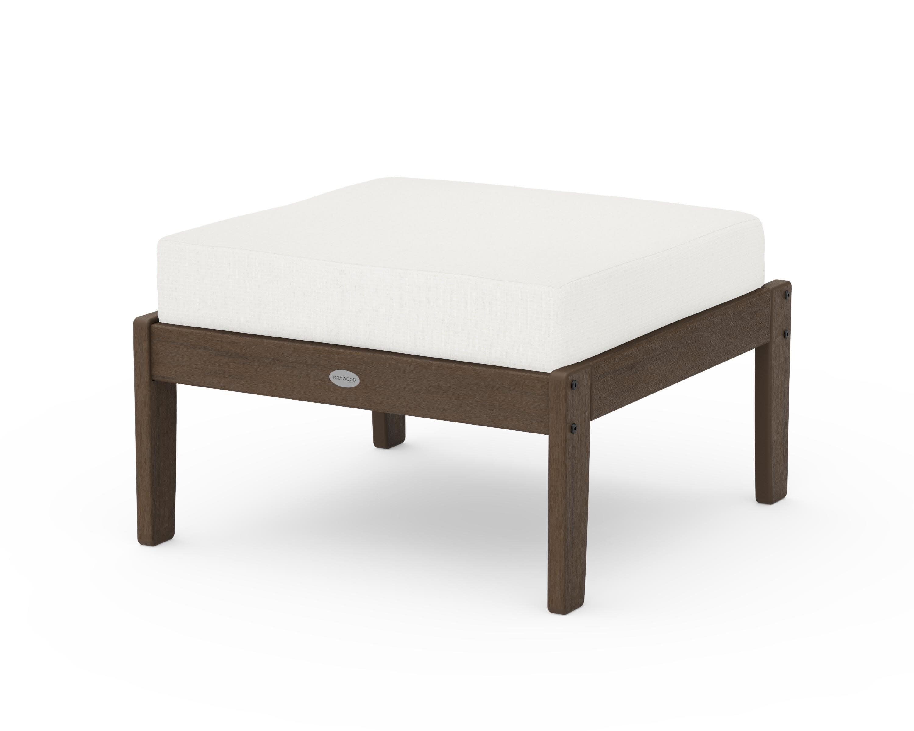 Braxton Deep Seating Ottoman in Kona / Natural Linen