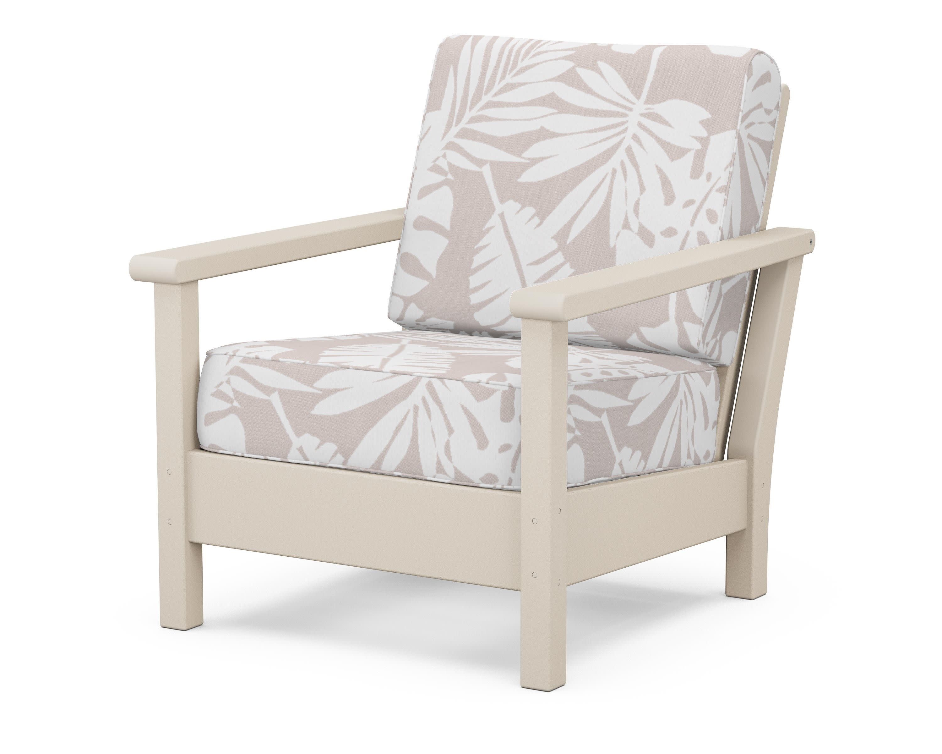 Harbour Deep Seating Chair in Sand / Leaf Dune Burlap