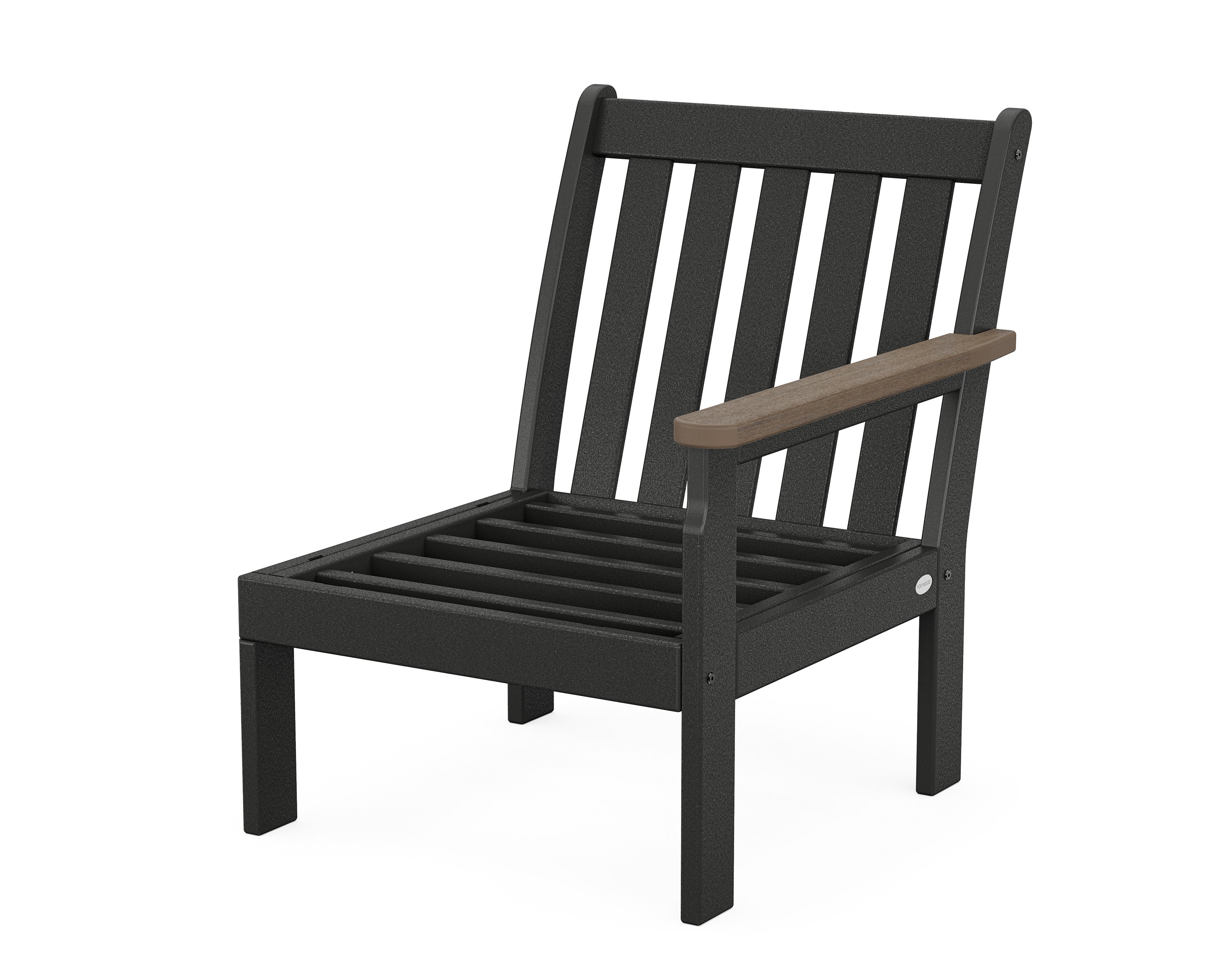 Vineyard Modular Right Arm Chair Frame in Black / Kona