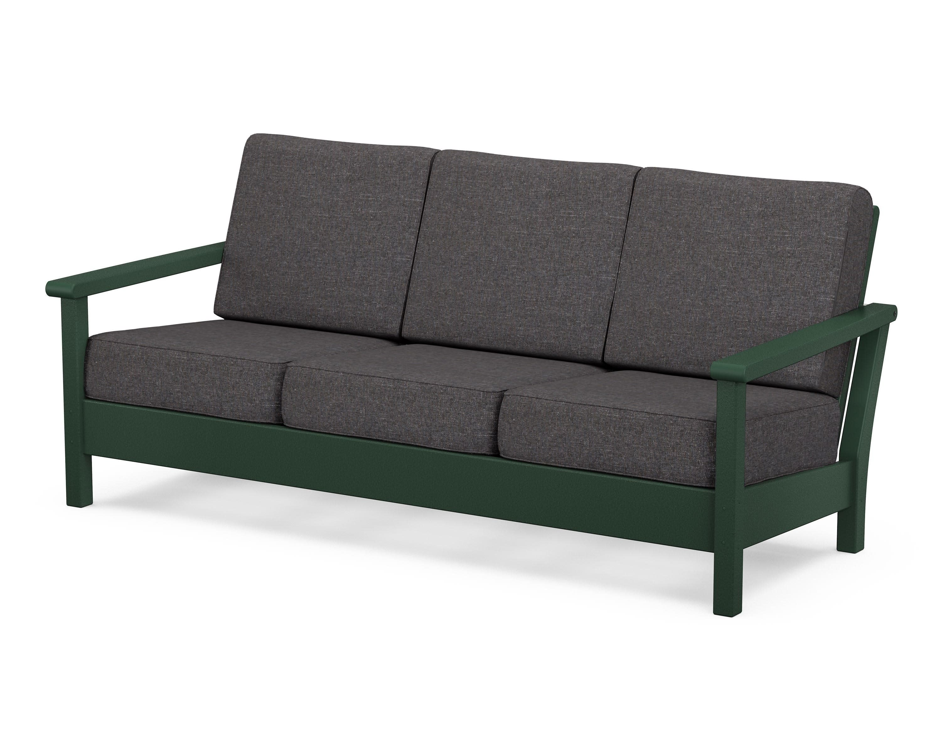 Harbour Deep Seating Sofa in Green / Ash Charcoal