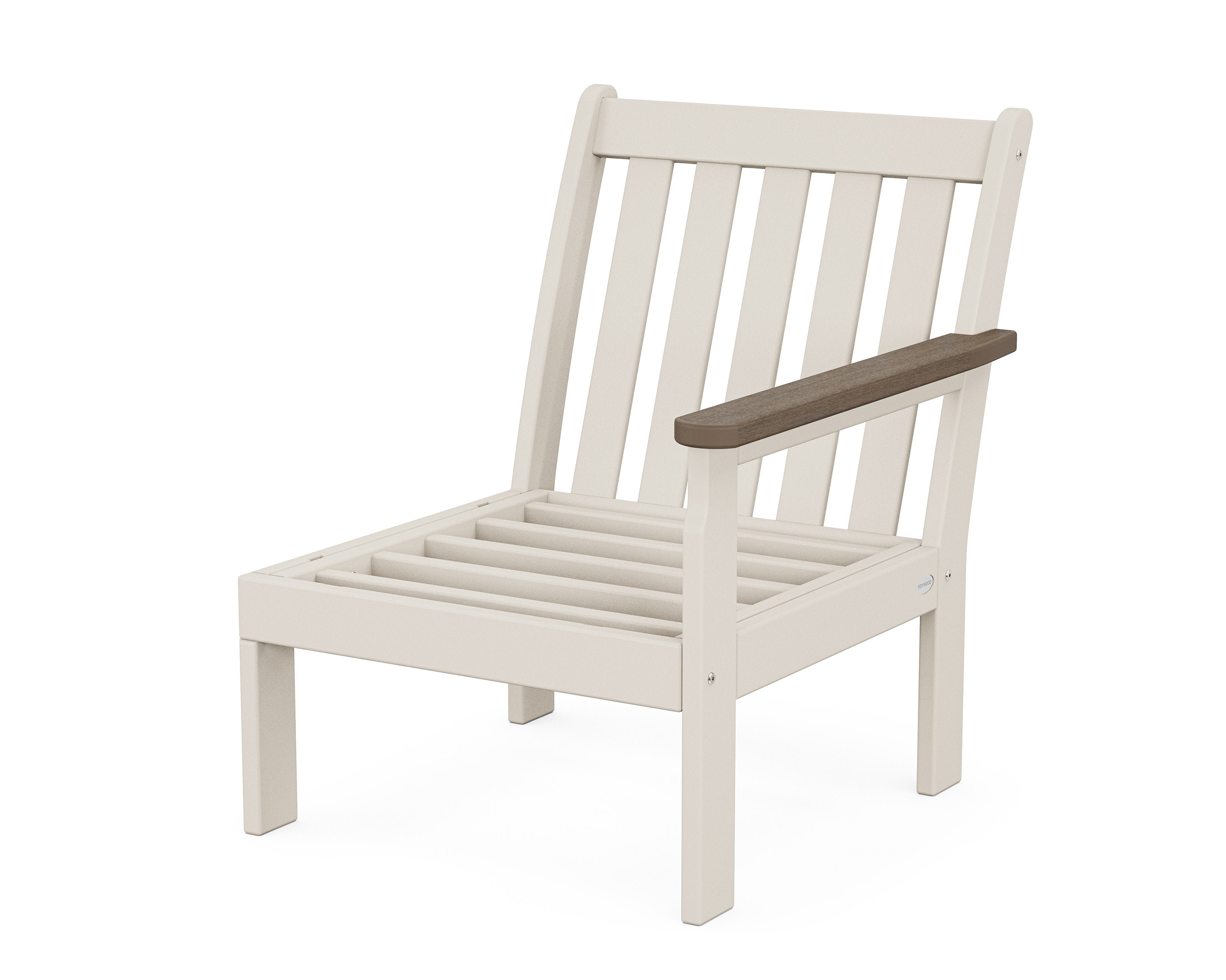 Vineyard Modular Right Arm Chair Frame in Sand / Kona