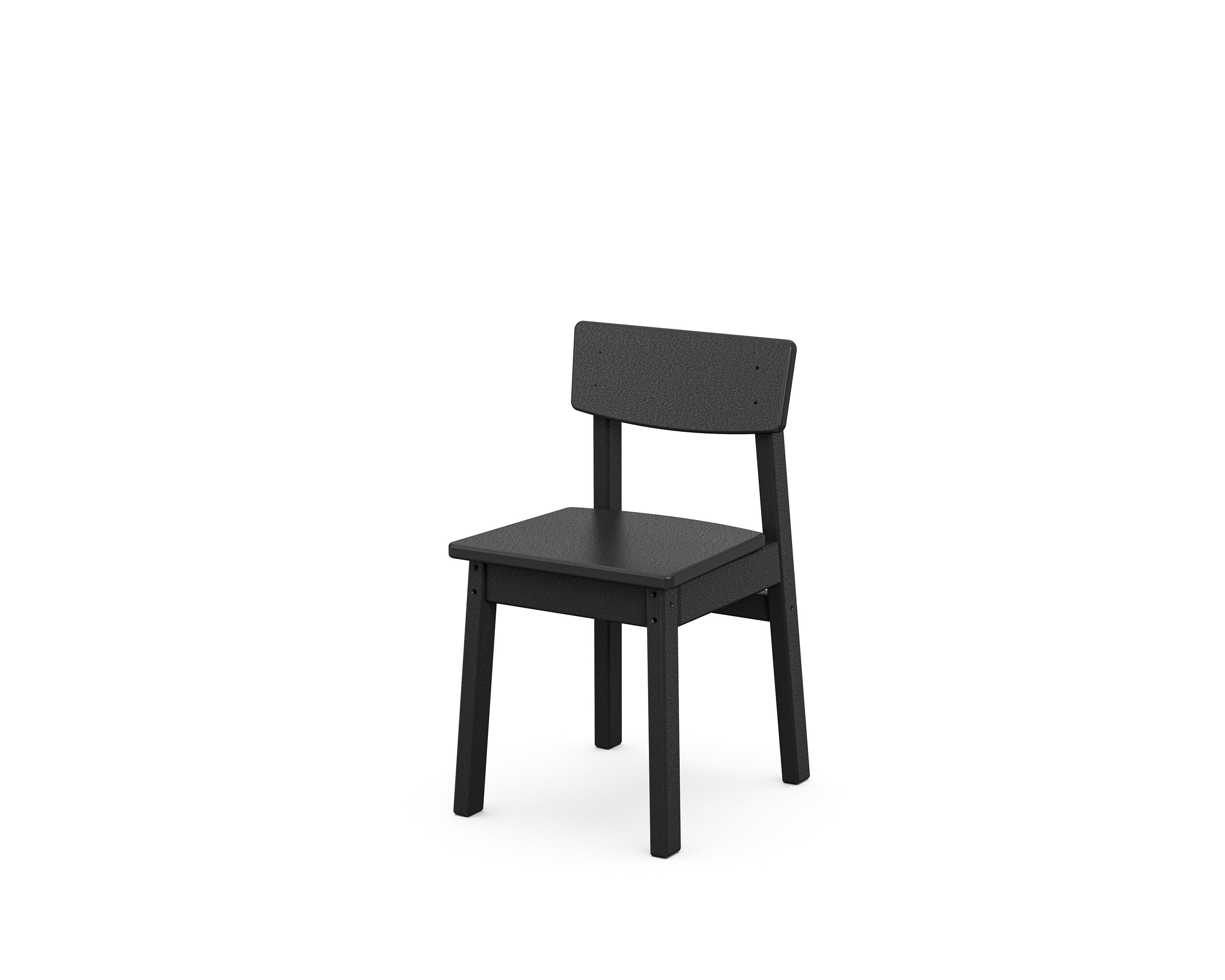 Kids Modern Studio Dining Chair in Black