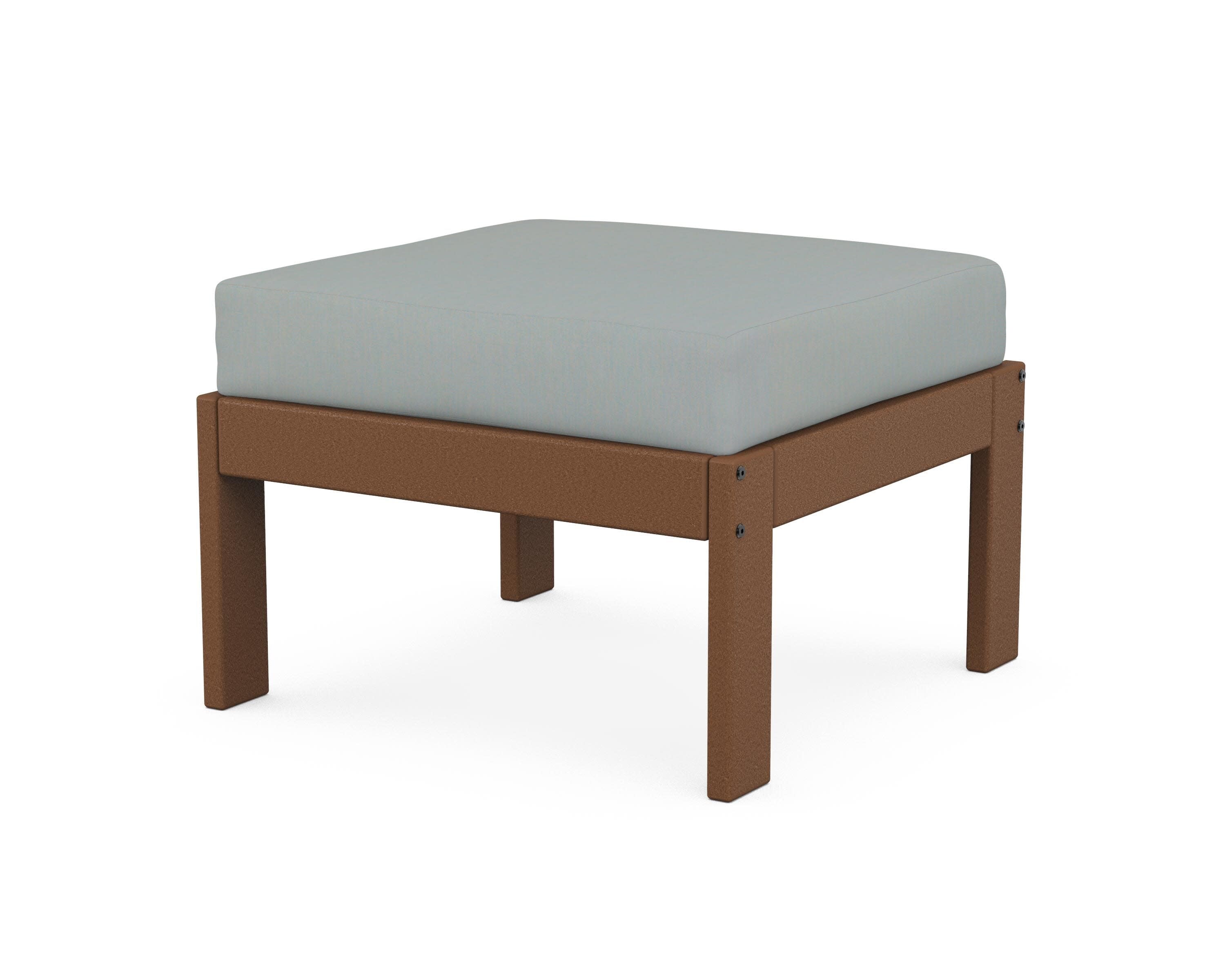 Vineyard Modular Ottoman in Teak / Spa