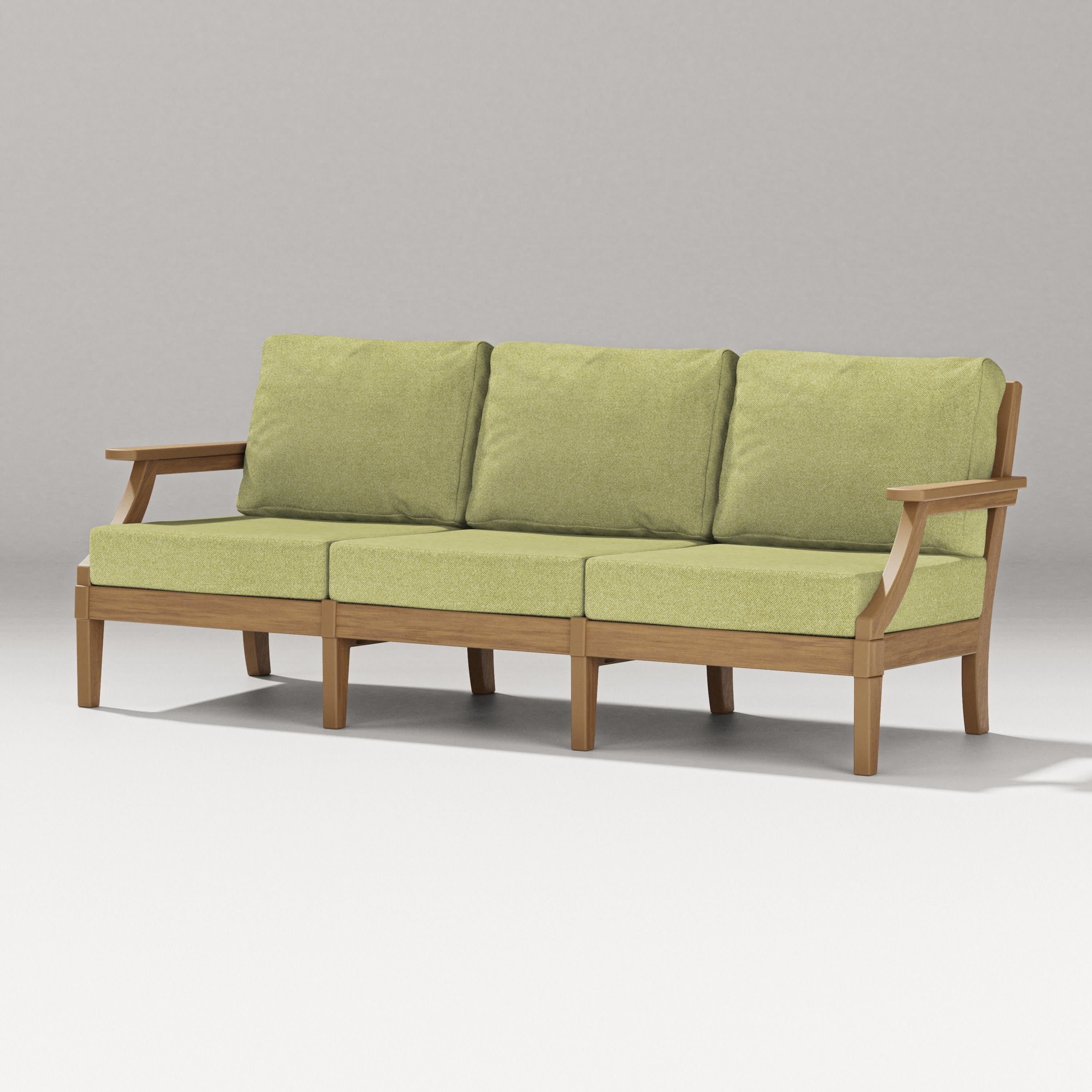 Estate Sofa in Natural / Chartreuse Boucle