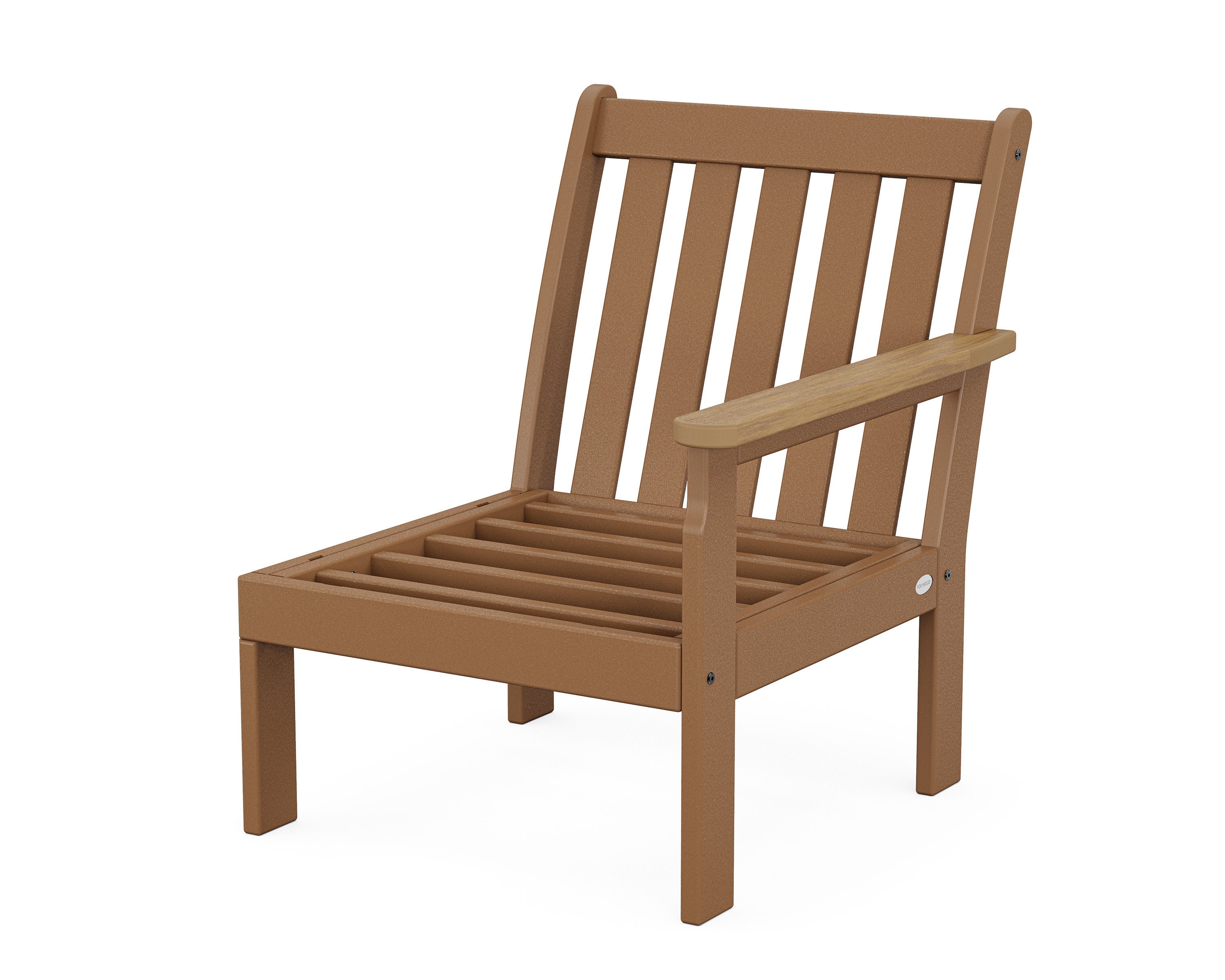 Vineyard Modular Right Arm Chair Frame in Teak / Natural