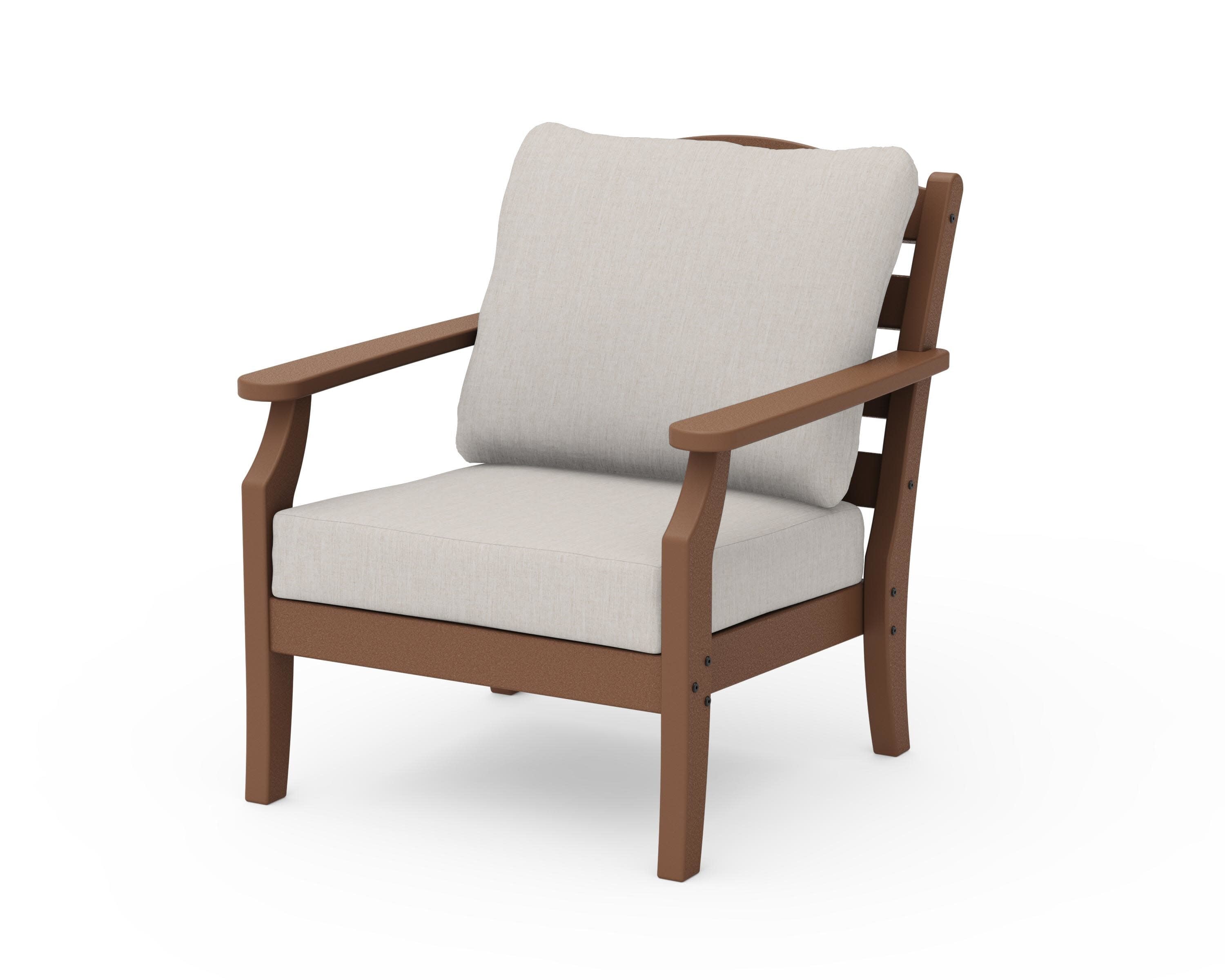 Savannah Deep Seating Chair in Teak / Cast Ash