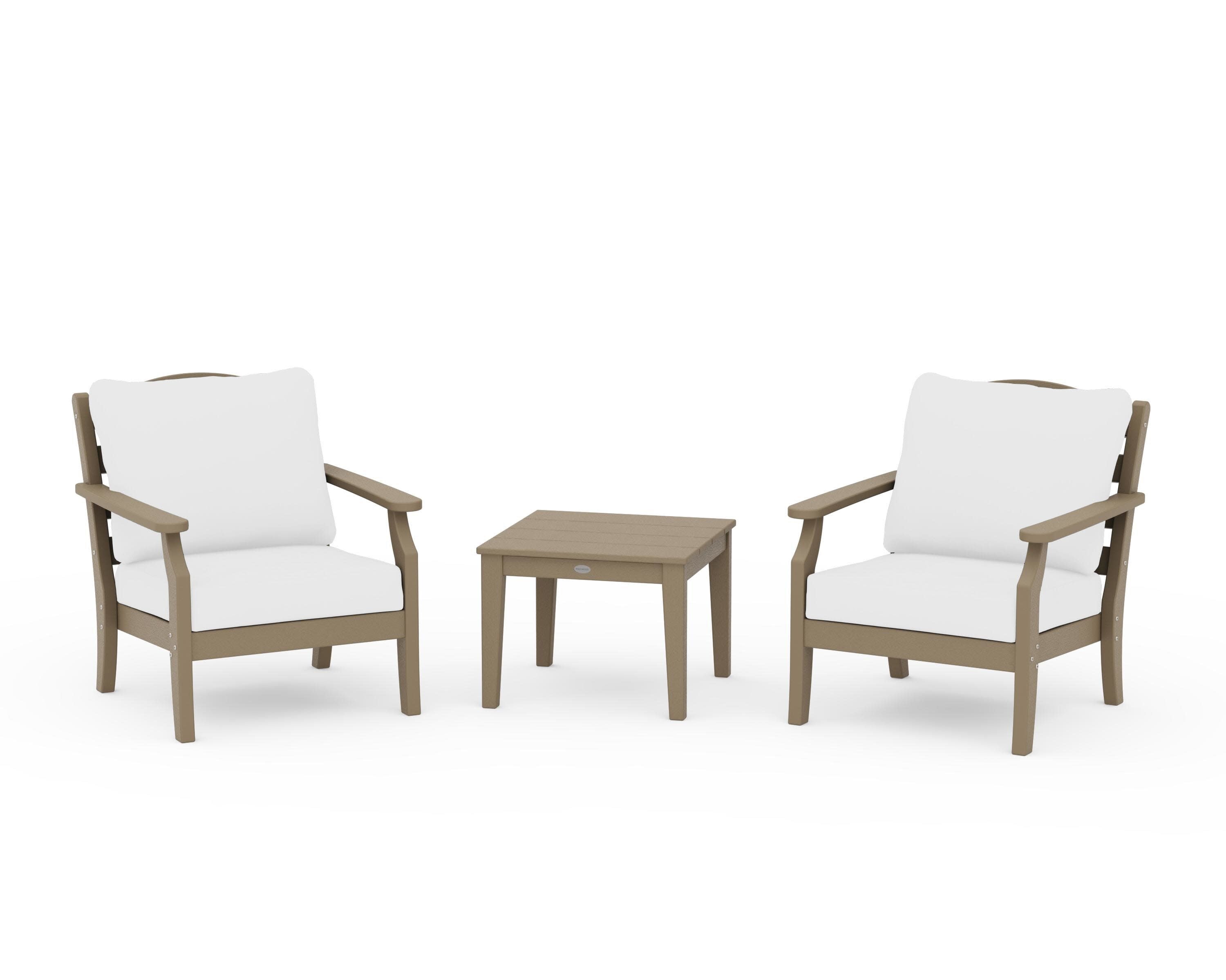Savannah 3-Piece Deep Seating Set in Vintage Sahara / Natural