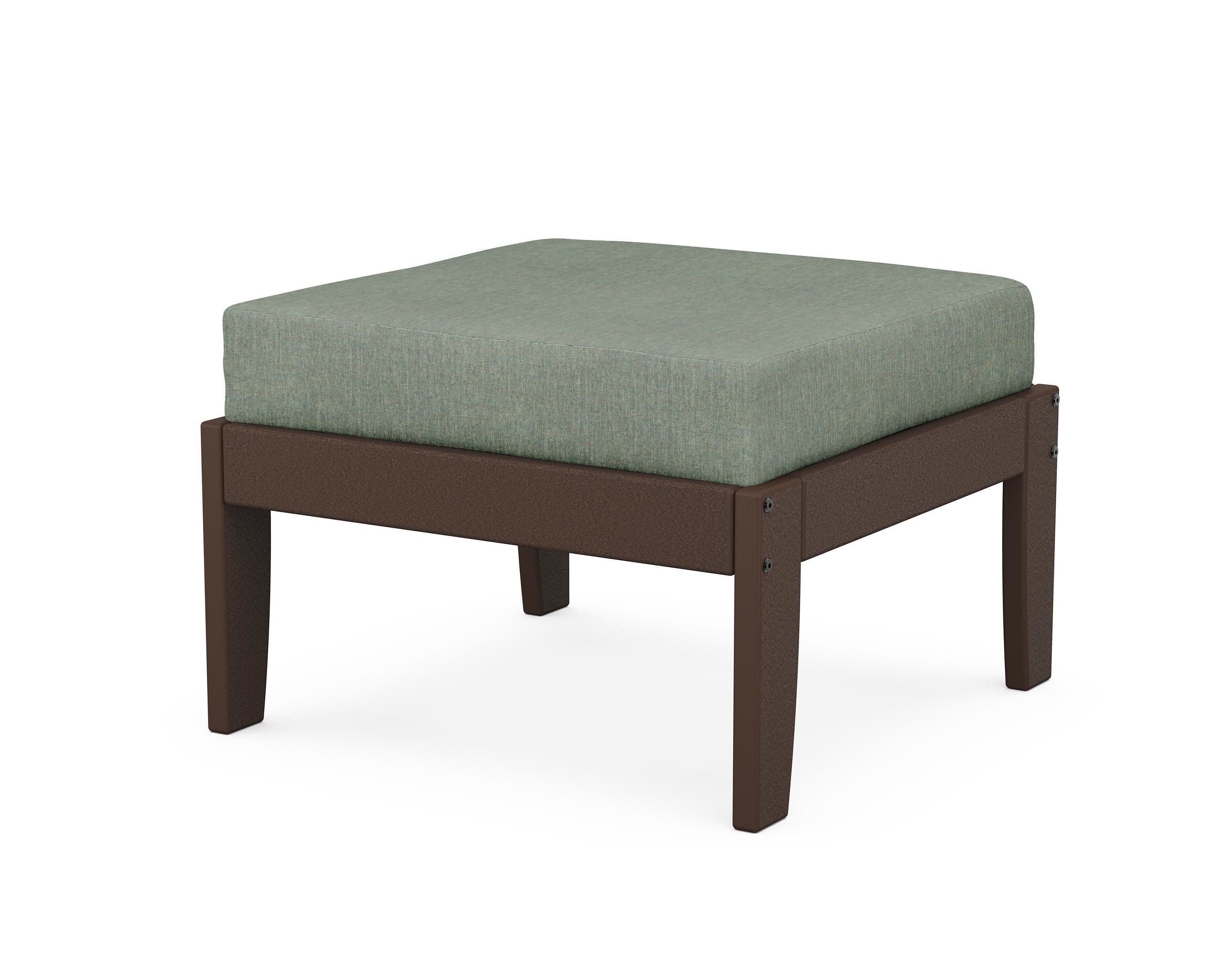 Modular Ottoman - Classic in Mahogany / Cast Sage